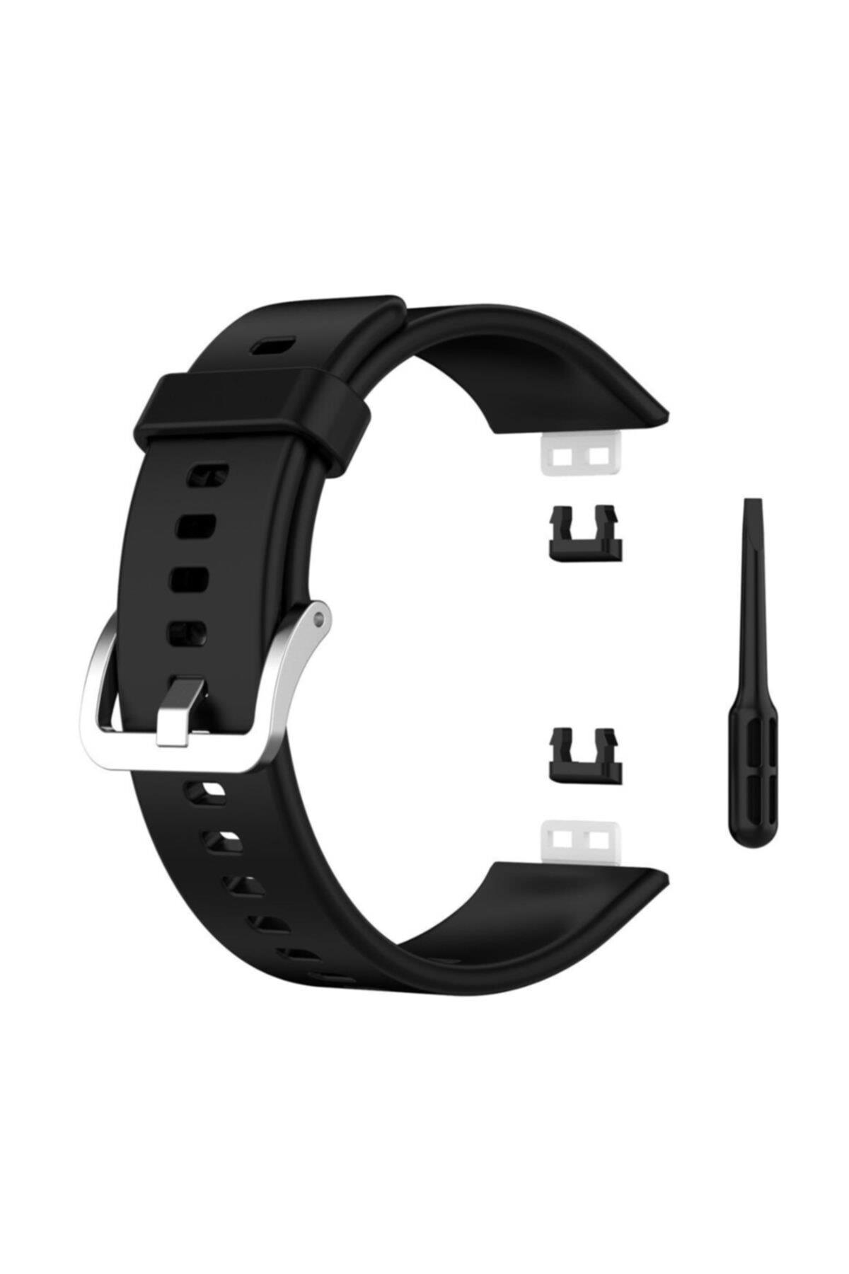 Huawei Watch Fit Için Silikon Kordon Lila