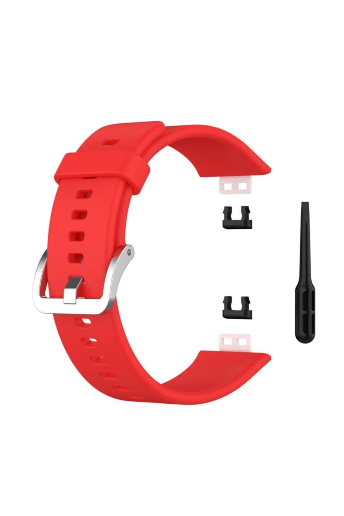 Huawei Watch Fit Için Silikon Kordon Lila