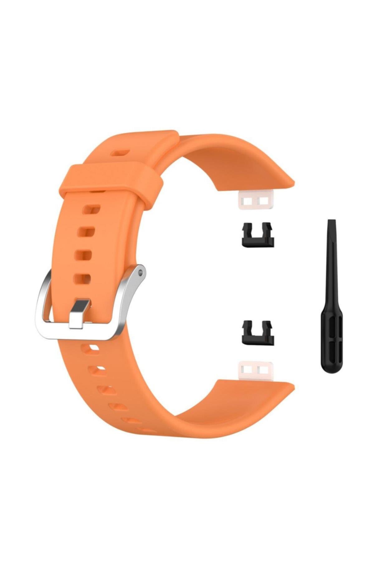 Huawei Watch Fit Için Silikon Kordon Lila