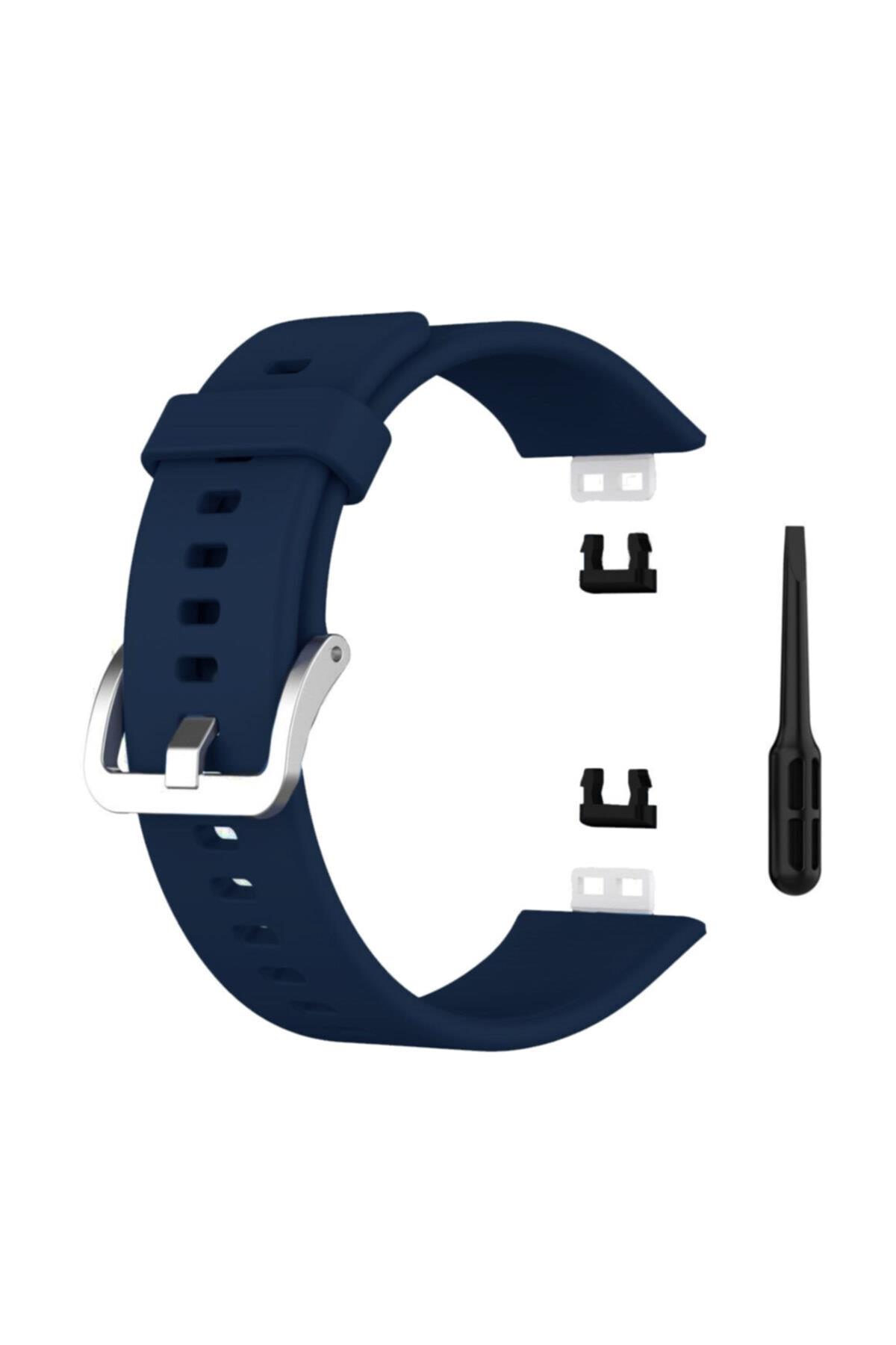 Huawei Watch Fit Için Silikon Kordon Lila