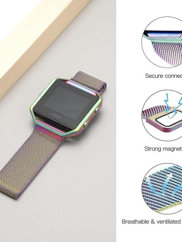 Markacase Fitbit Blaze Uyumlu Metal Mıknatıslı Milanese Kordon