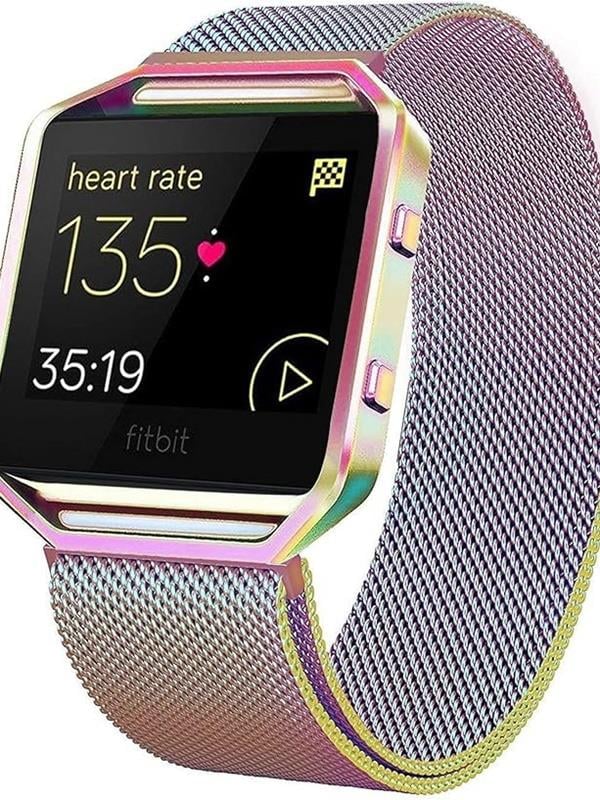 Markacase Fitbit Blaze Uyumlu Metal Mıknatıslı Milanese Kordon