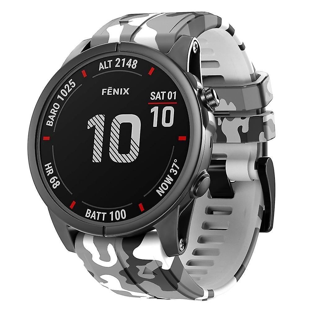 Markacase Garmin descent mk2 - mk2i (26MM) Kamuflaj Silikon Saat Kordonu