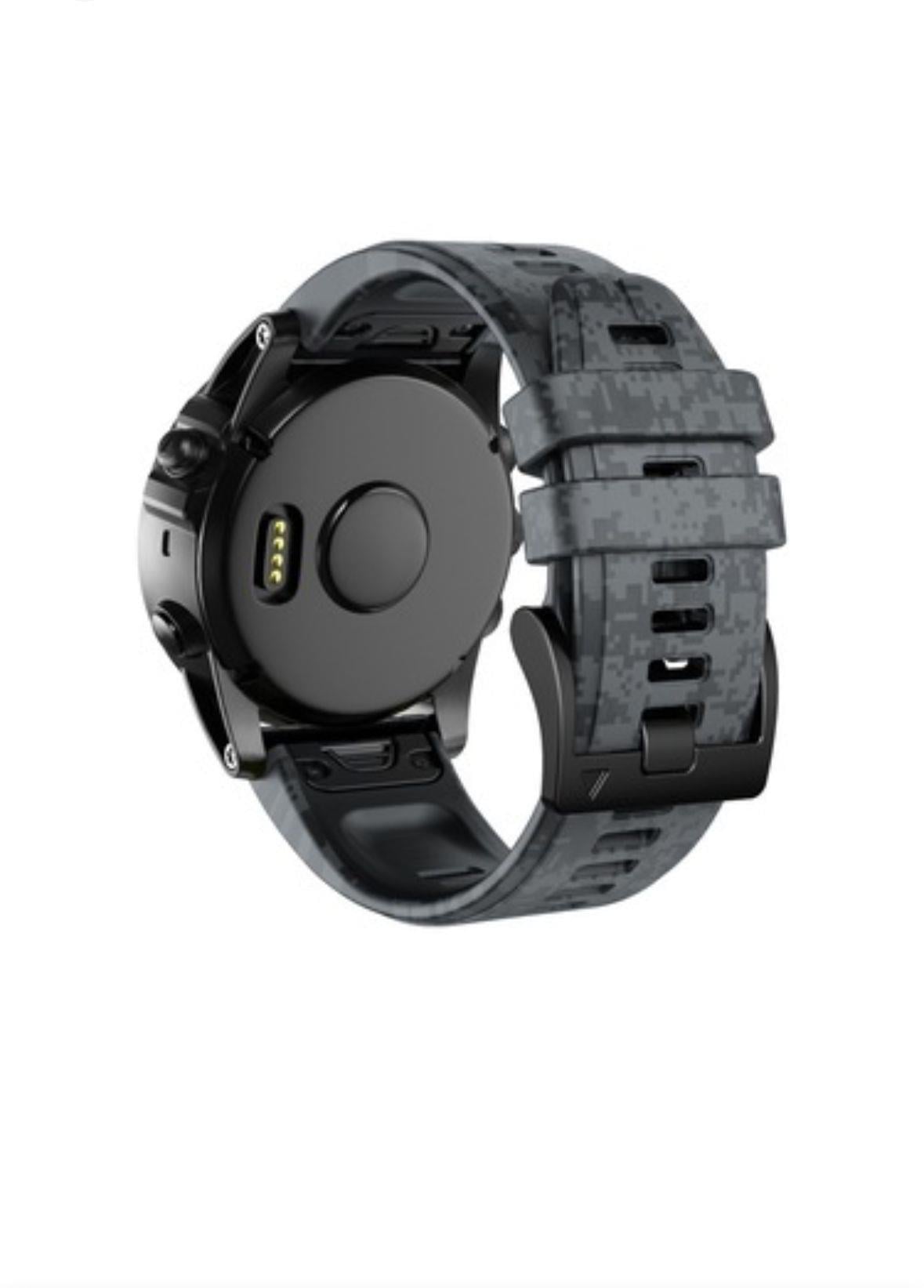 Markacase Garmin descent mk2 - mk2i (26MM) Kamuflaj Silikon Saat Kordonu