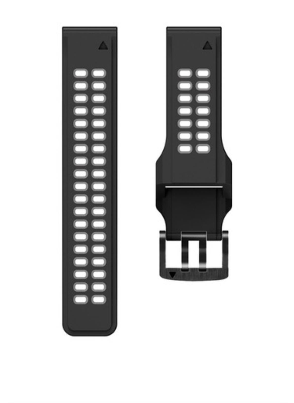 Markacase Garmin Enduro Gps Watch (26MM) Hızlı Bırakma Çift Sıralı Silikon Saat Kordonu