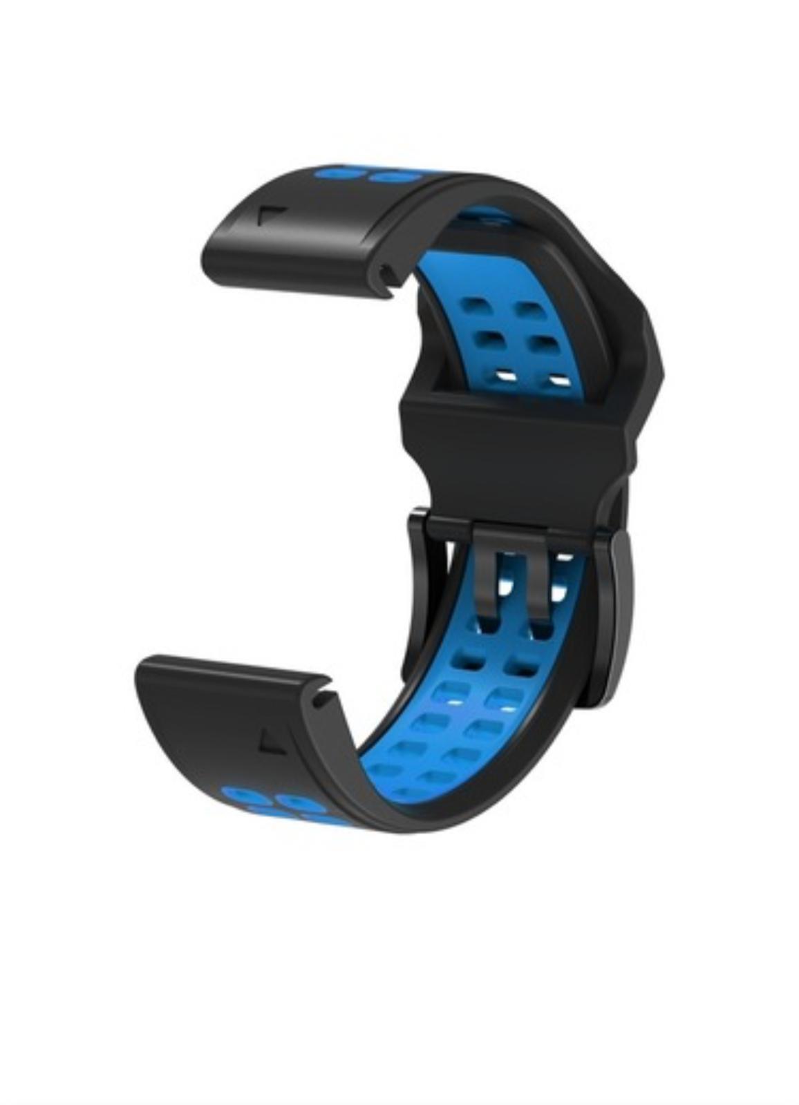 Markacase Garmin Fenix 5x-5xplus Sapphire (26MM)Hızlı Bırakma Çift Sıralı Silikon Saat Kordonu