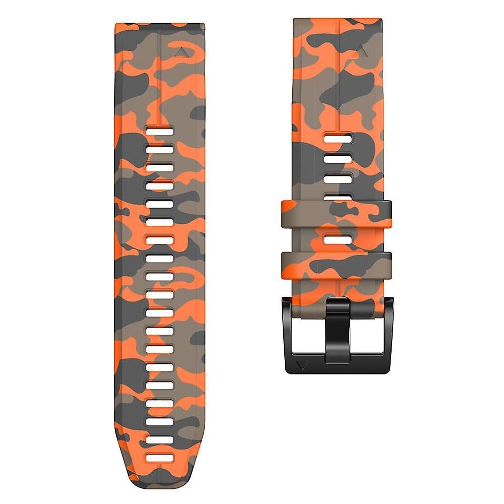 Markacase Garmin Fenix 7 -7 plus Pro (22MM) Kamuflaj Silikon Saat Kordonu