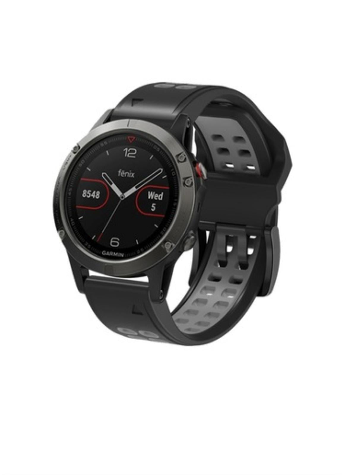 Markacase Garmin Forerunner 935-945 ile UYUMLU Quick Fit Özellikli(22mm)Hızlı Bırakma Çift Sıralı Silikon Saat Kordonu