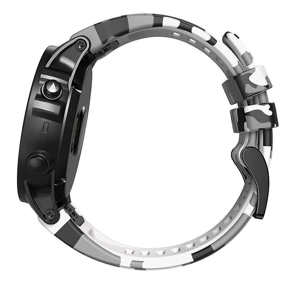 Markacase Garmin Forerunner 935/945/955 silikon kayış(22mm) Kamuflaj Silikon Saat Kordonu