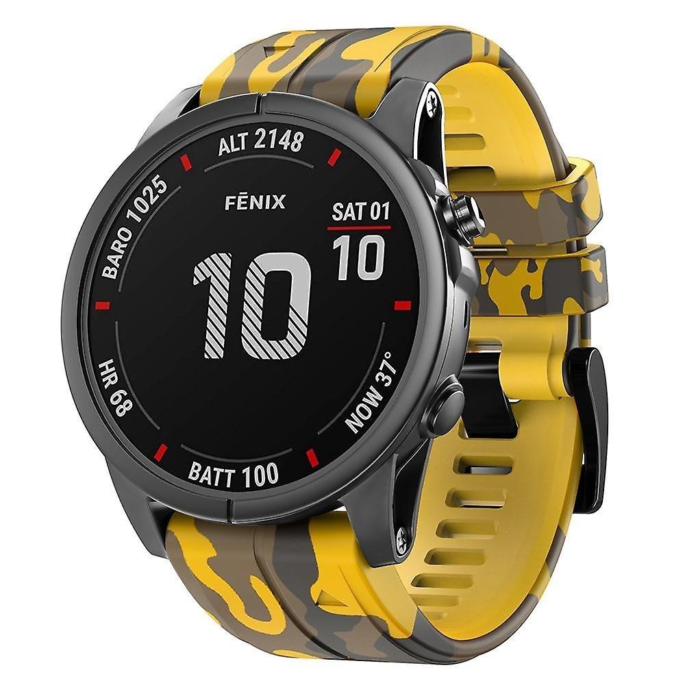 Markacase Garmin Forerunner 935/945/955 silikon kayış(22mm) Kamuflaj Silikon Saat Kordonu