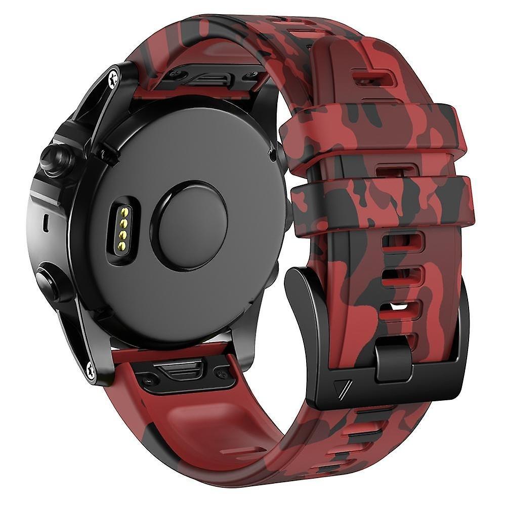 Markacase Garmin Forerunner 935/945/955 silikon kayış(22mm) Kamuflaj Silikon Saat Kordonu