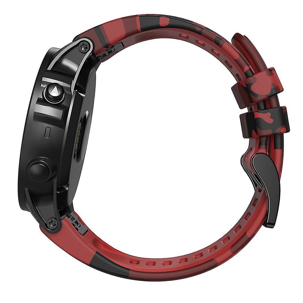 Markacase Garmin Forerunner 935/945/955 silikon kayış(22mm) Kamuflaj Silikon Saat Kordonu
