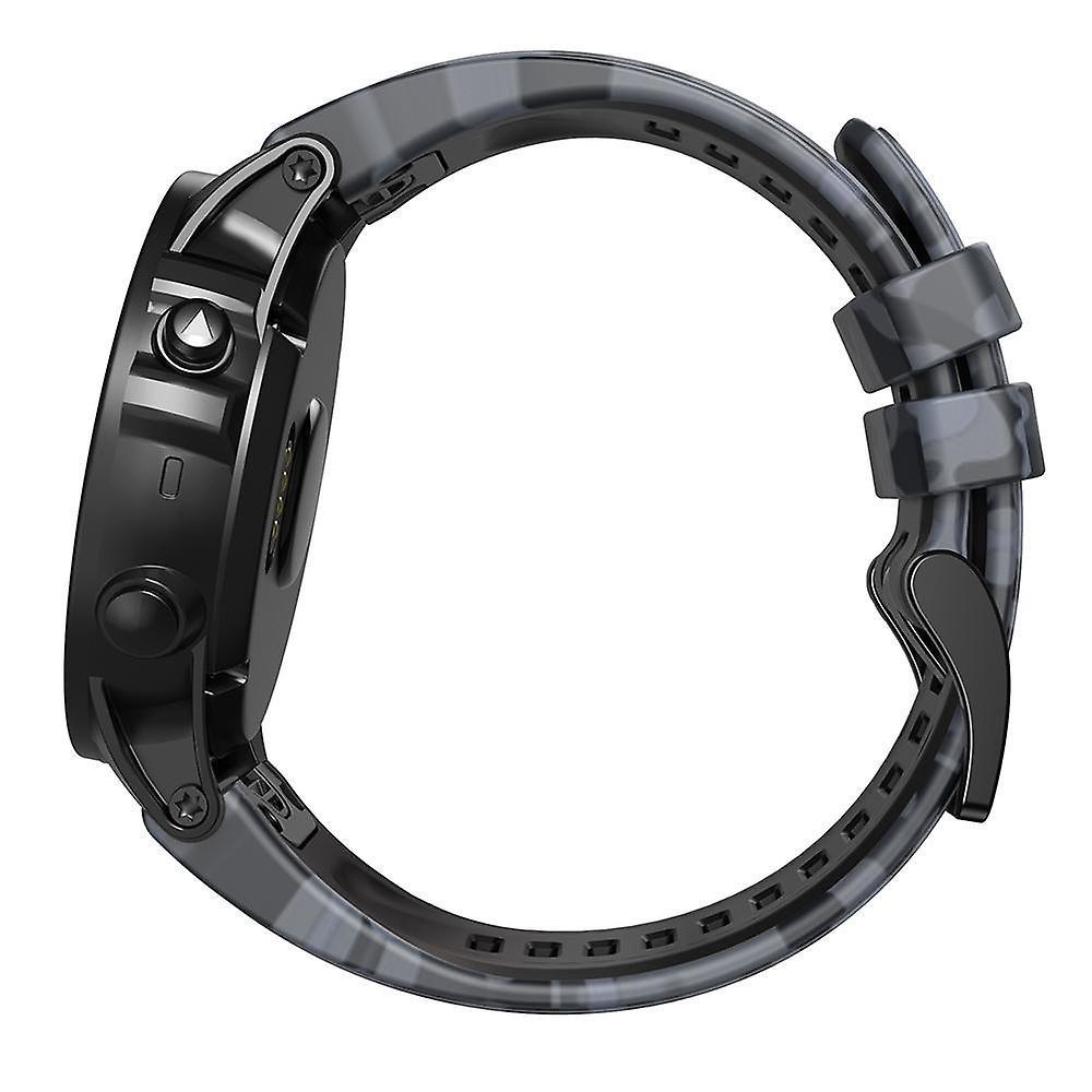 Markacase Garmin Forerunner 935/945/955 silikon kayış(22mm) Kamuflaj Silikon Saat Kordonu
