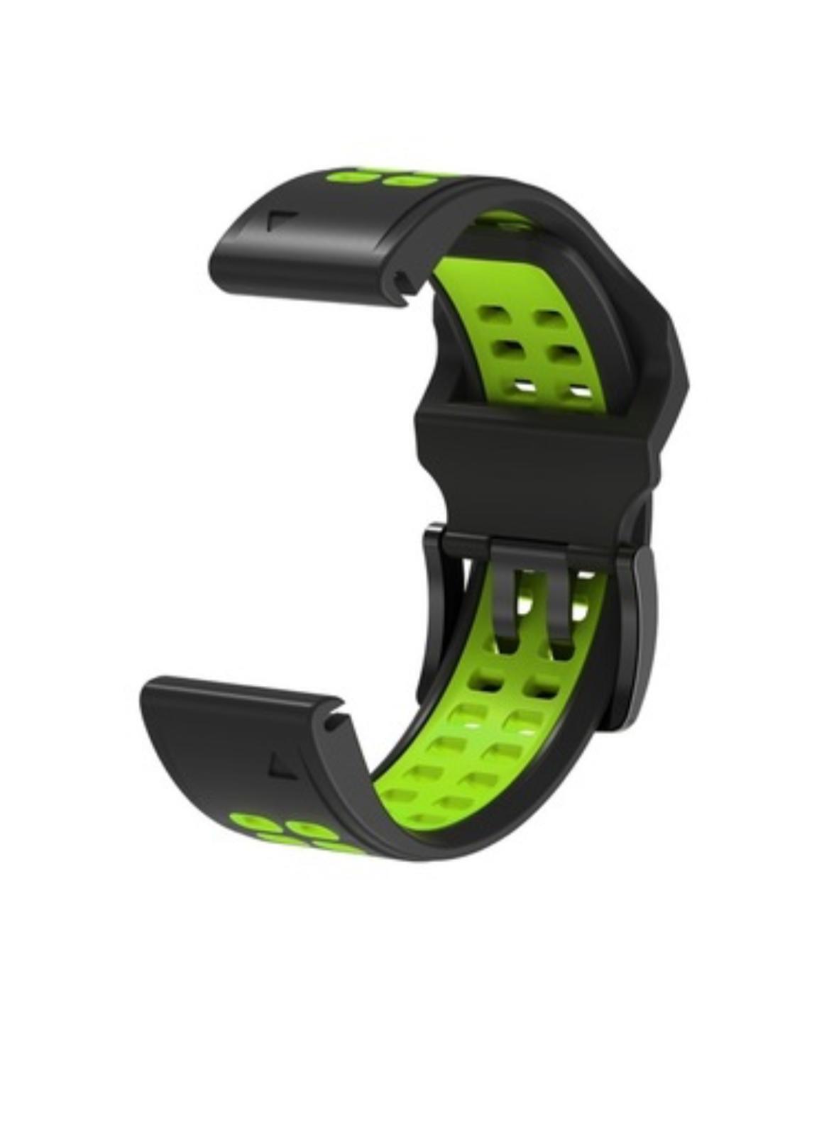 Markacase Garmin  ınstinc solar(22mm) Hızlı Bırakma Çift Sıralı Silikon Saat Kordonu
