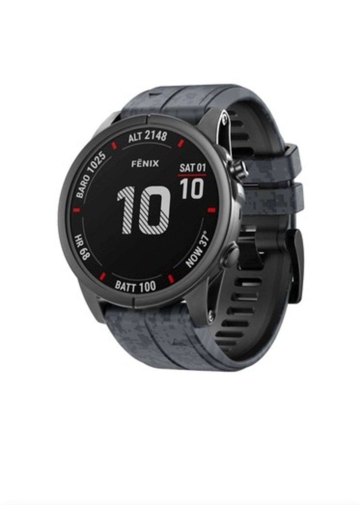 Markacase Garmin Quatix 6 (22MM) Kamuflaj Silikon Saat Kordonu
