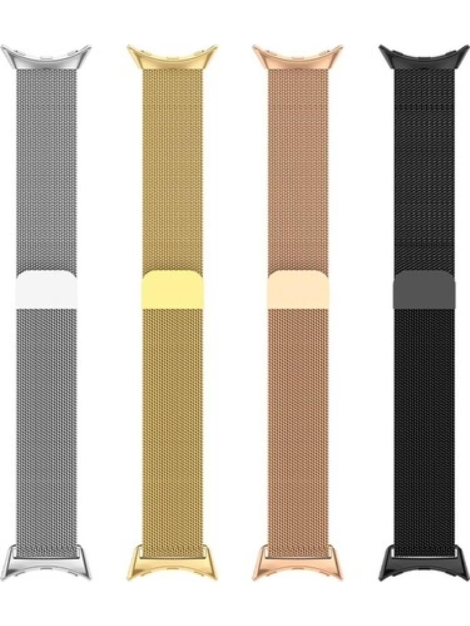 Markacase Google Pixel Watch Için Milanese Paslanmaz Çelik Metal Saat Kordonu