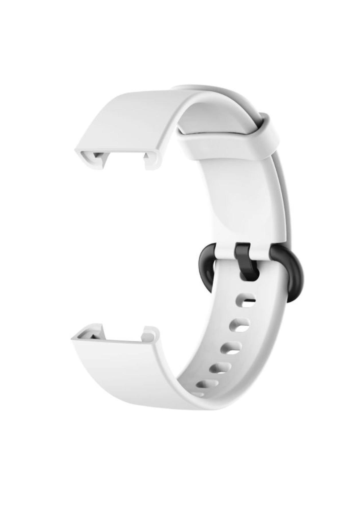Mi Watch Lite Ile Uyumlu Silikon Kordon Beyaz