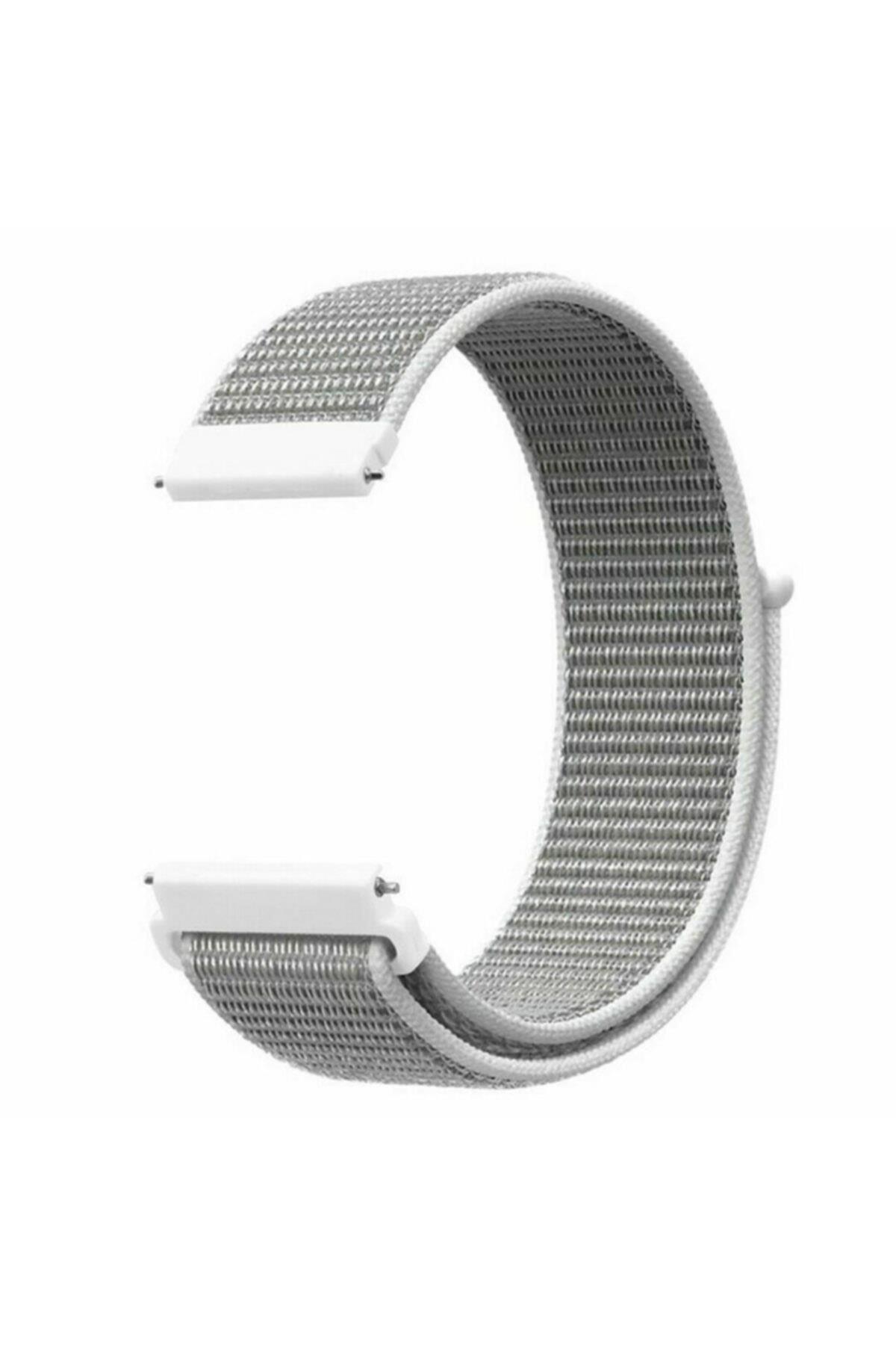 Realme Watch S Için Dokuma Kordon Lacivert Çizgili