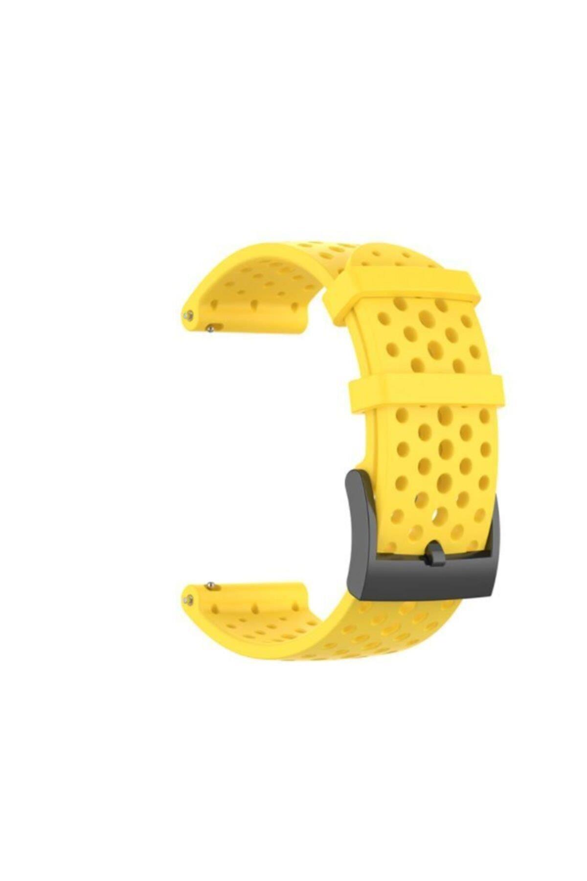 Suunto 7 Uyumlu Silikon Kordon Beyaz