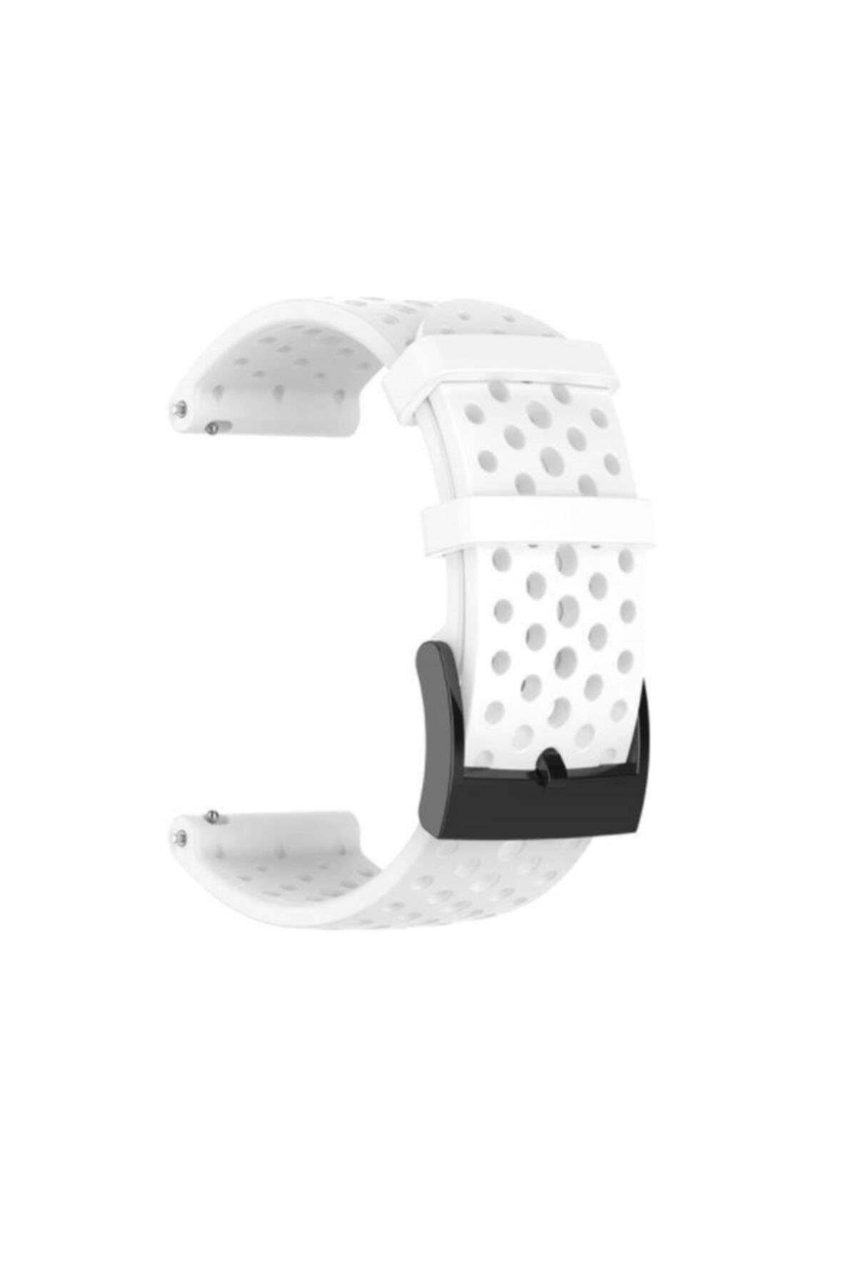 Suunto 7 Uyumlu Silikon Kordon Beyaz