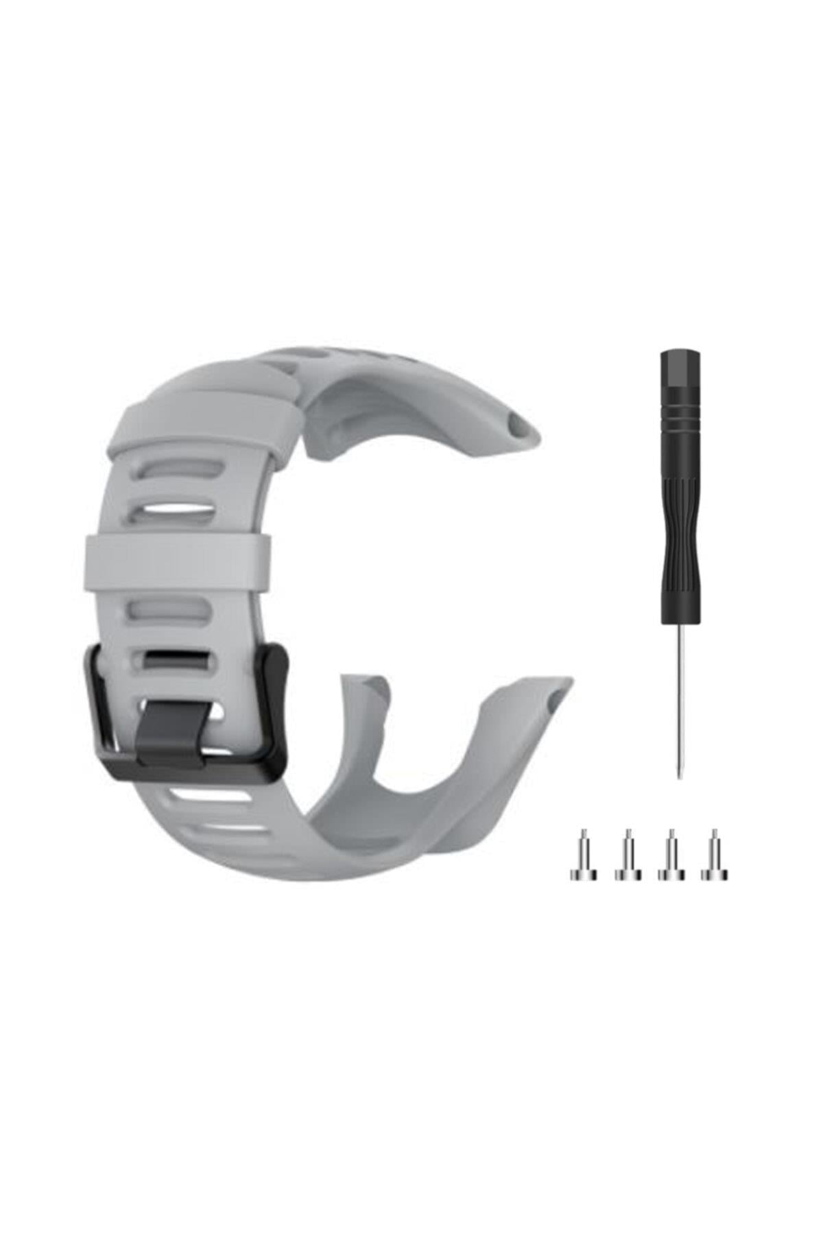Suunto Ambit 1-2-3 Için Silikon Kordon Kayış Mavi
