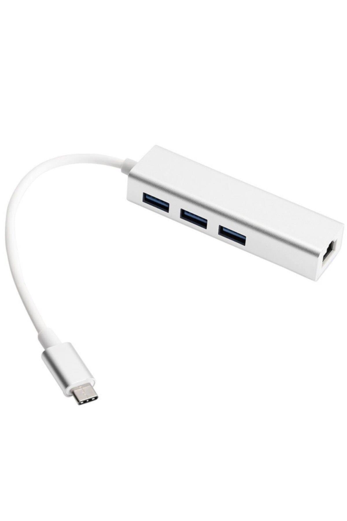 Usb 3.0 Çoğaltıcı + Ethernet Rj45 Adaptörü