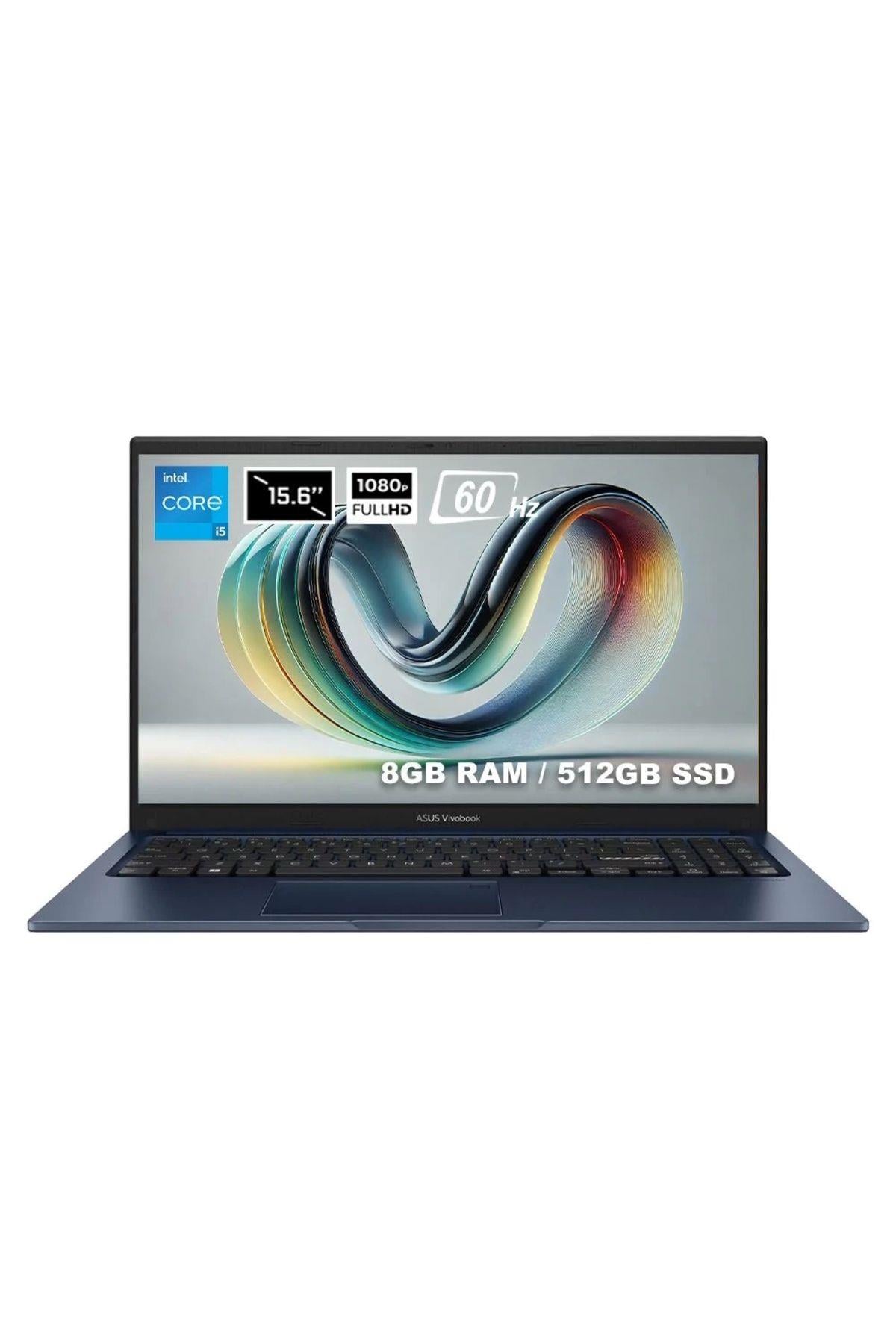 ASUS Vivobook X1504VA-NJ2405 Intel Core i5-1334U 8GB DDR4 512GB SSD 15.6 inç Full HD 60Hz FreeDos Laptop