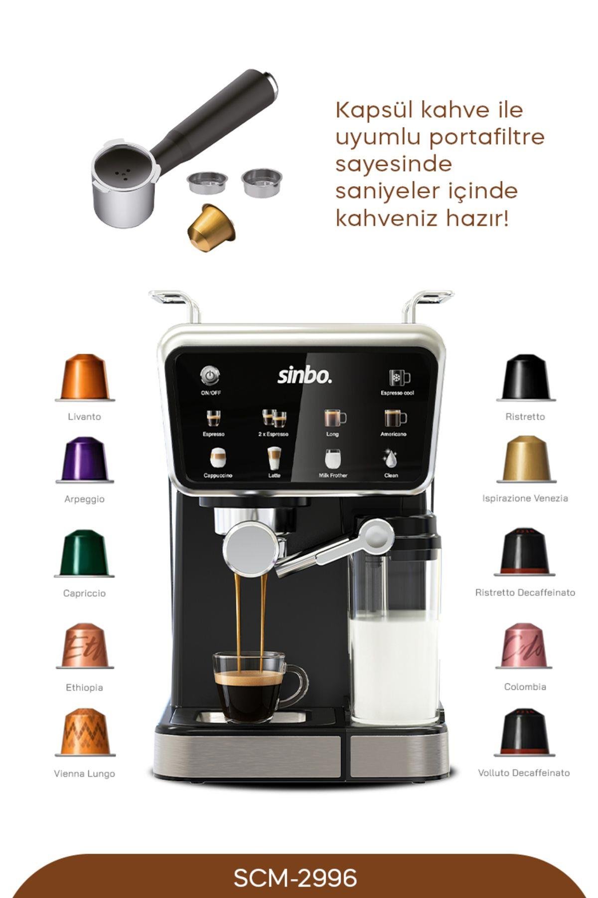 ロッテ　ベーゴマ SİNBO SCM-2996 ESPRESSO KAHVE MAKİNASI