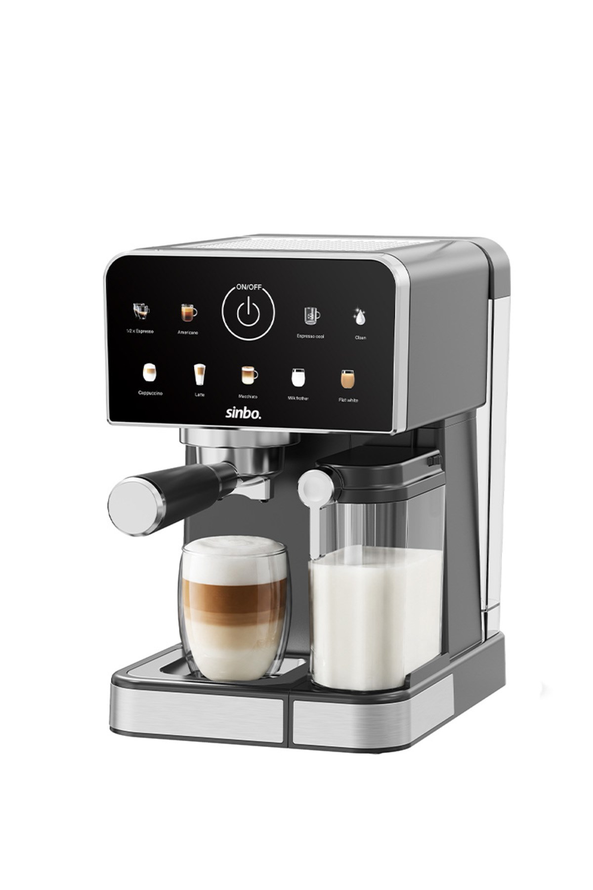 Sinbo SCM-3036 Pro 20 Bar Espresso Makinesi, 7 Kahve, Süt Hazneli, Kapsül Uyumlu