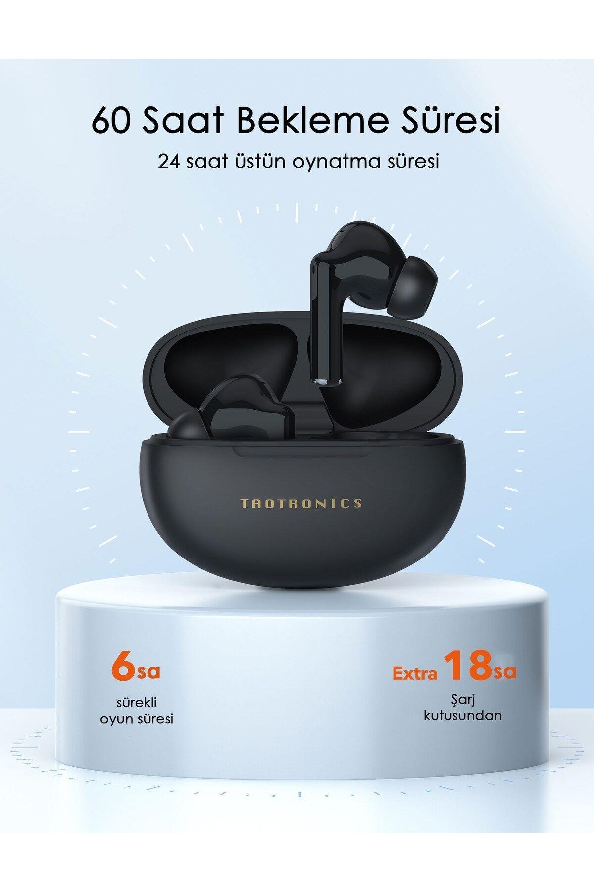 TAOTRONICS TT-BH1122-BLCK KABLOSUZ KULAKİÇİ BLUETOOTH KULAKLIK SİYAH