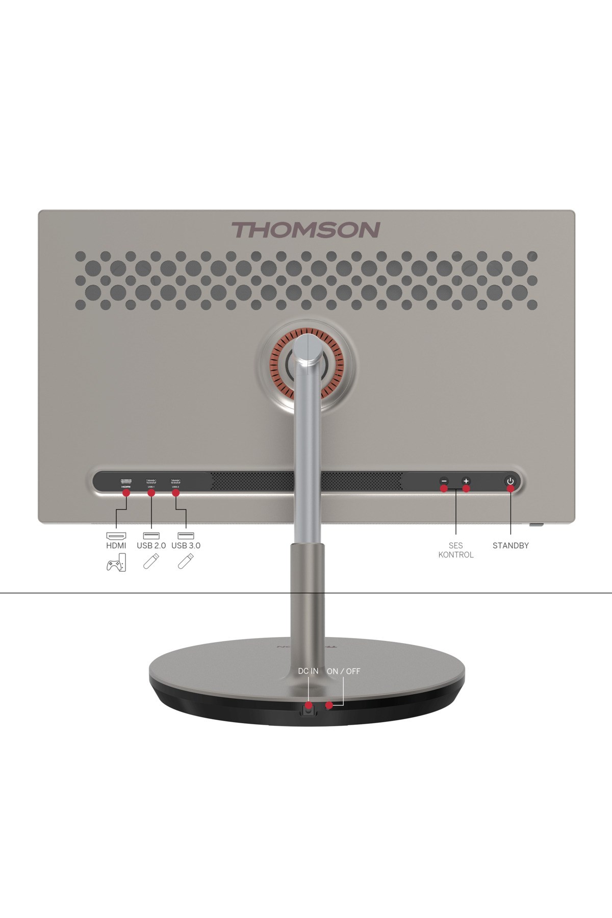 Thomson Go Plus 32 Inç 4K UHD ” Dokunmatik, Döndürülebilir, Tekerlekli, Taşınabilir Ekran, Tablet 32UE5M45