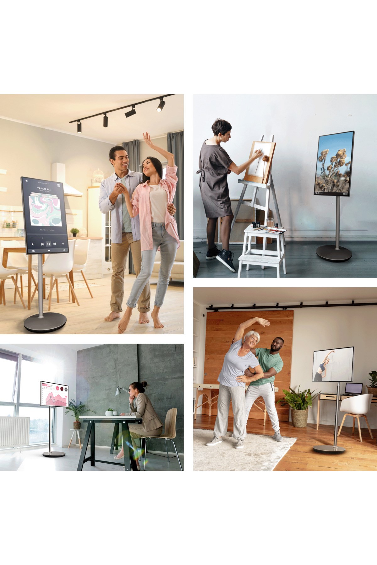 Thomson Go Plus 32 Inç 4K UHD ” Dokunmatik, Döndürülebilir, Tekerlekli, Taşınabilir Ekran, Tablet 32UE5M45