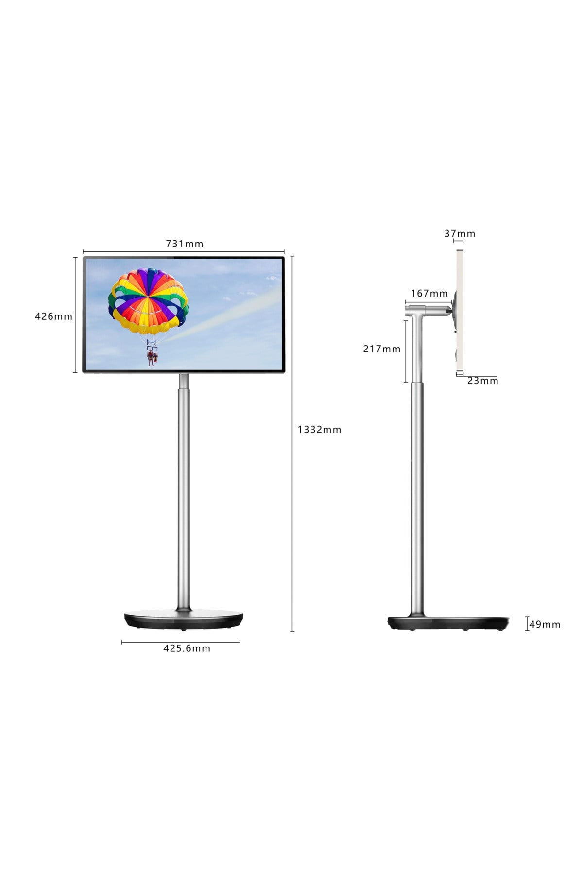 Thomson Go Plus 32 Inç 4K UHD ” Dokunmatik, Döndürülebilir, Tekerlekli, Taşınabilir Ekran, Tablet 32UE5M45