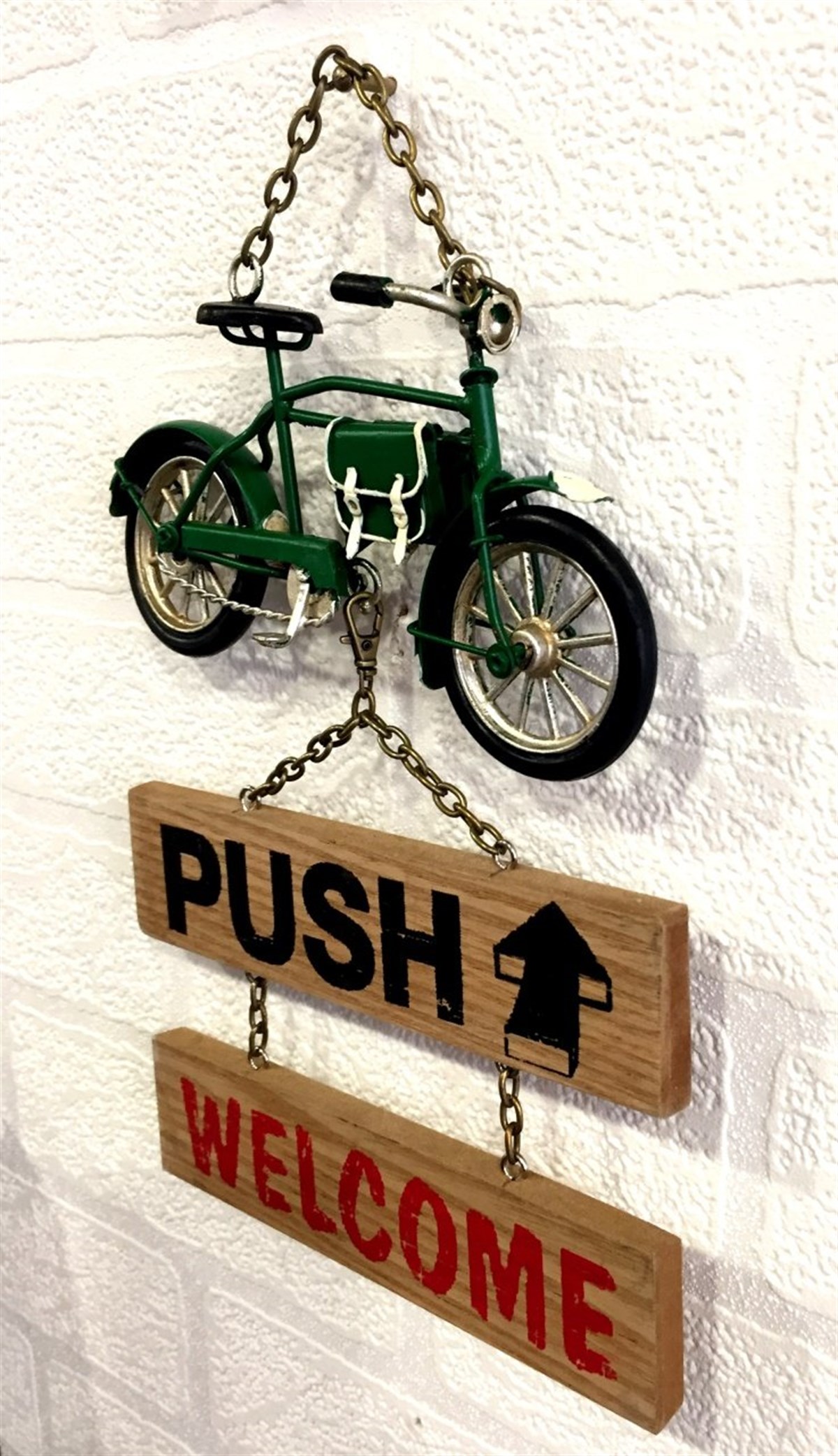 METAL YEŞİL BİSİKLET PULL/PUSH