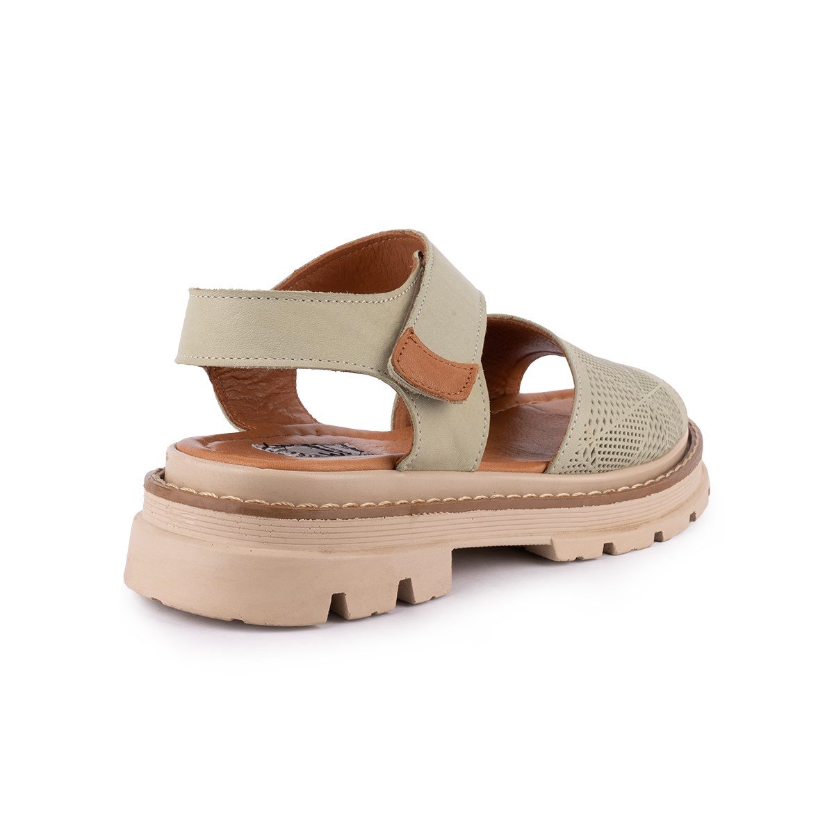  Hakiki Deri Lazer Baskılı Ledy Modern Sandalet Scorpion 09-LN-34