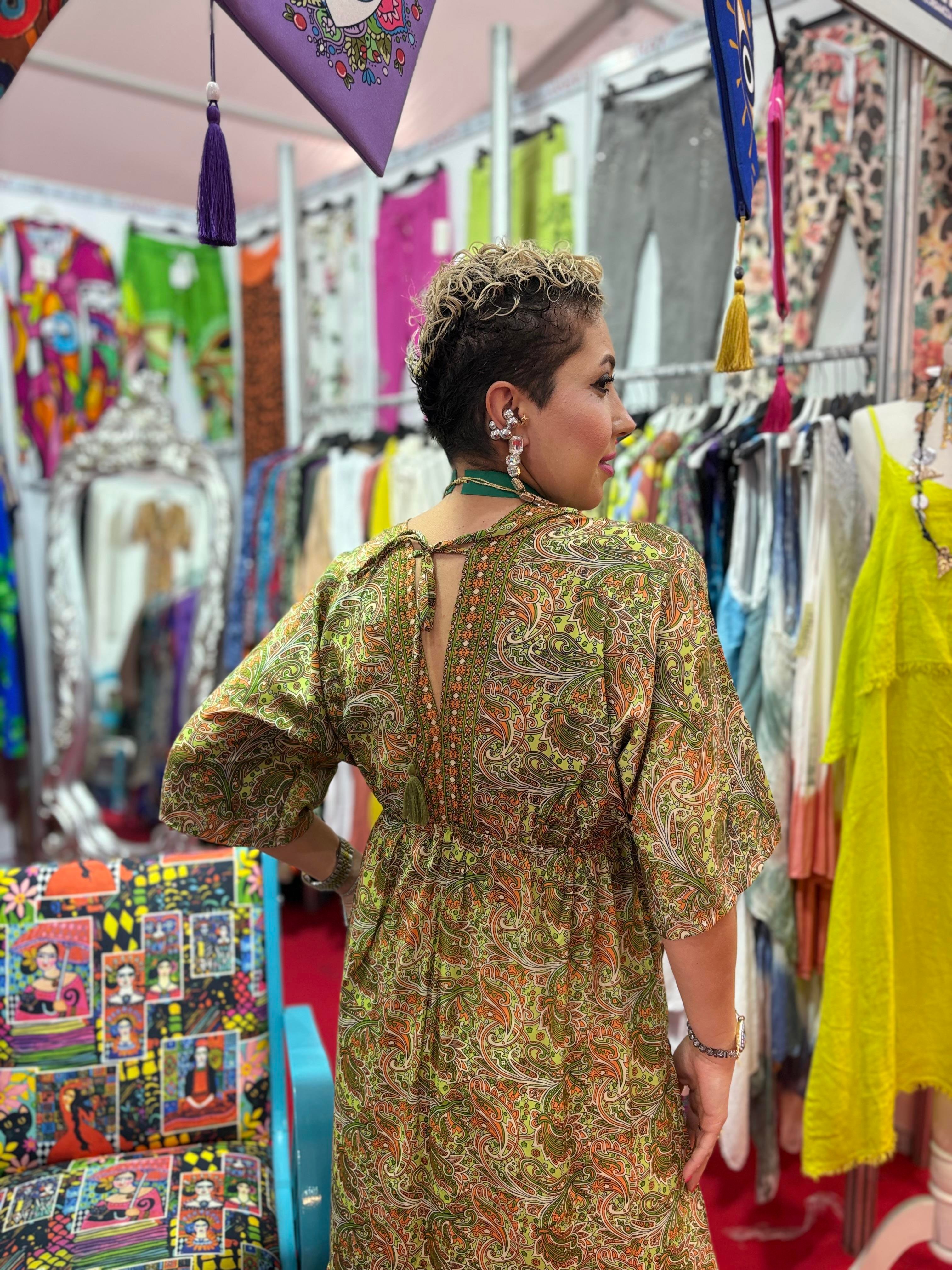 Hint İpeği İthal Elbise 1