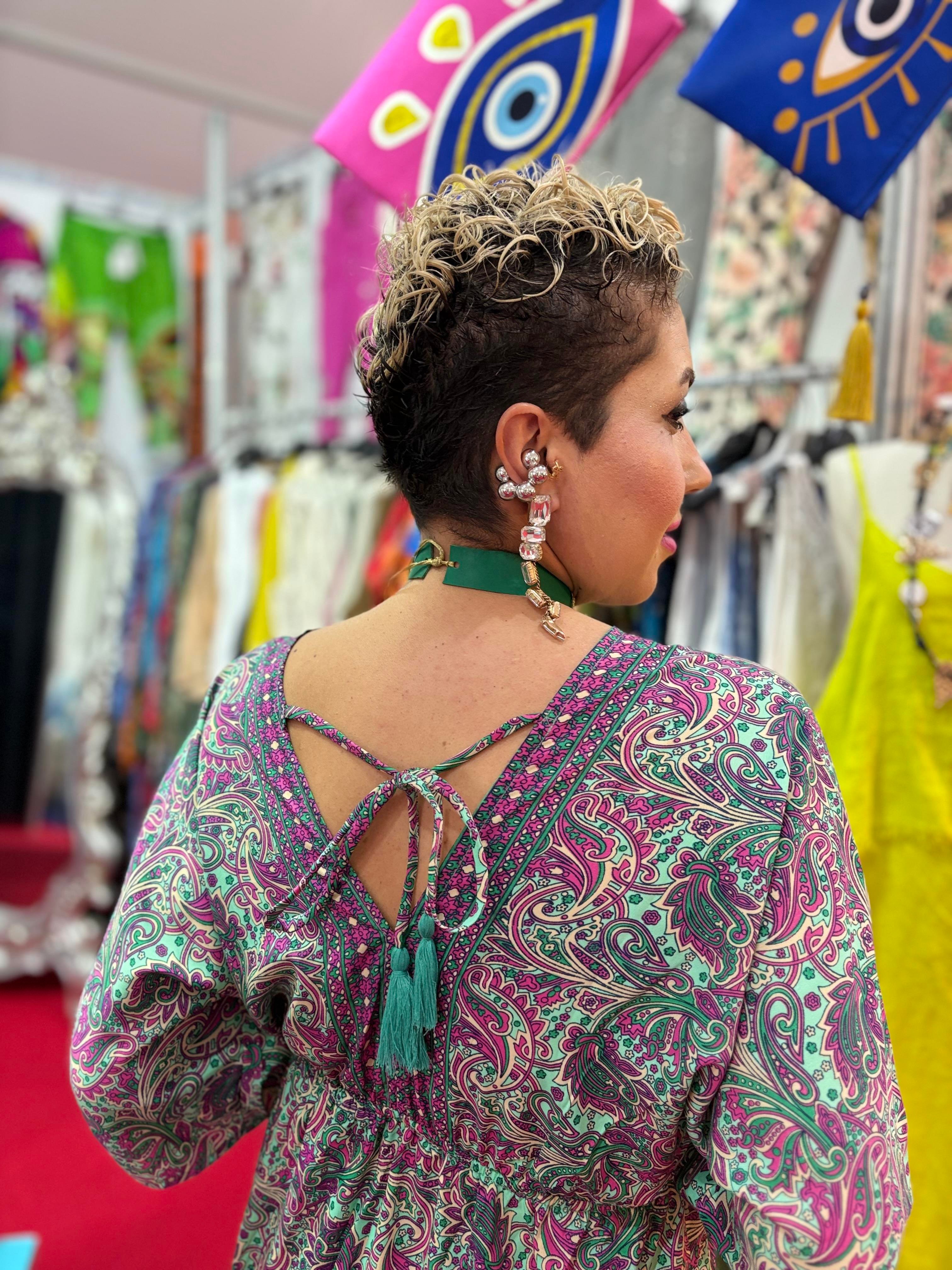 Hint İpeği İthal Elbise 2