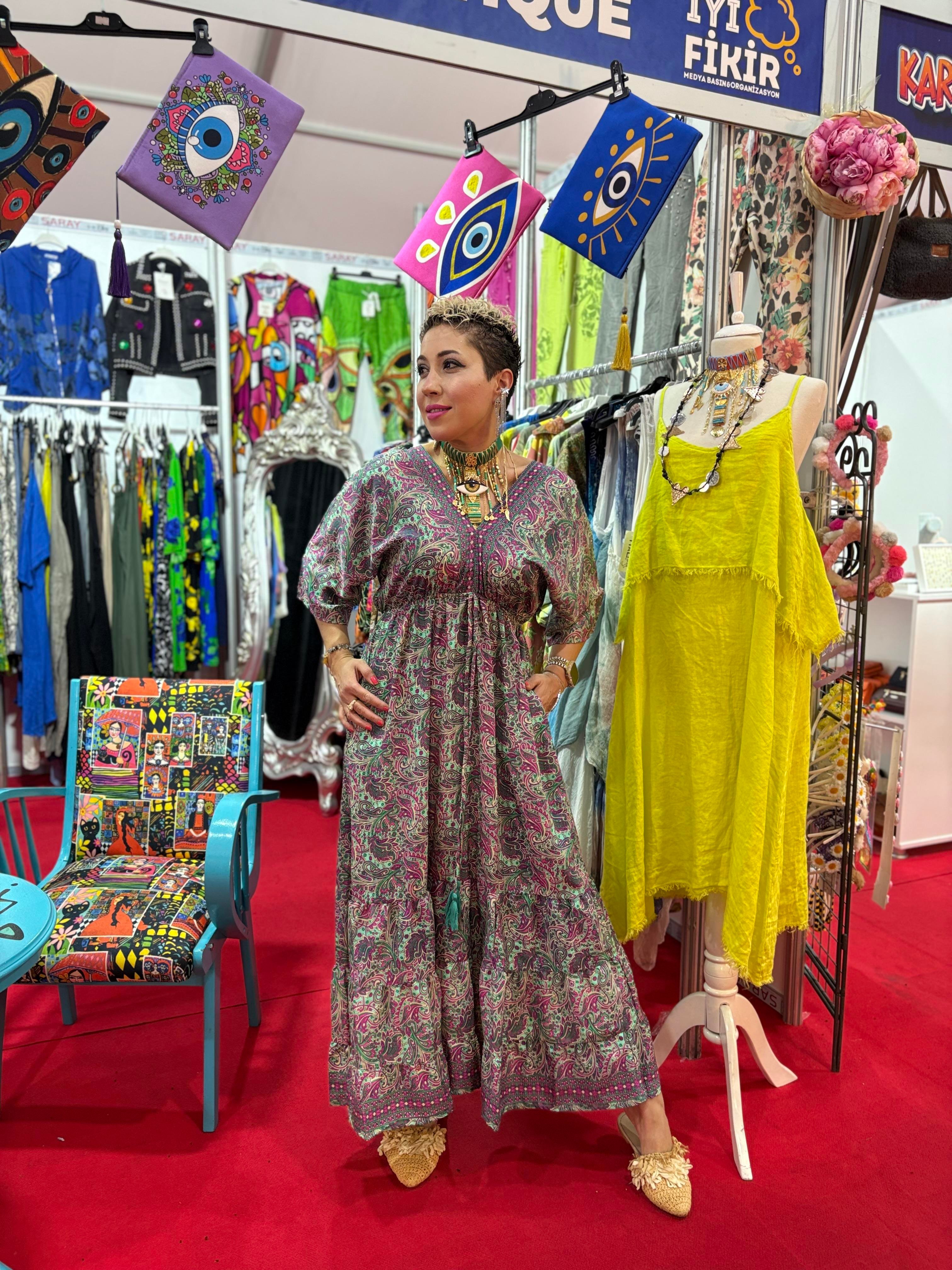 Hint İpeği İthal Elbise 2