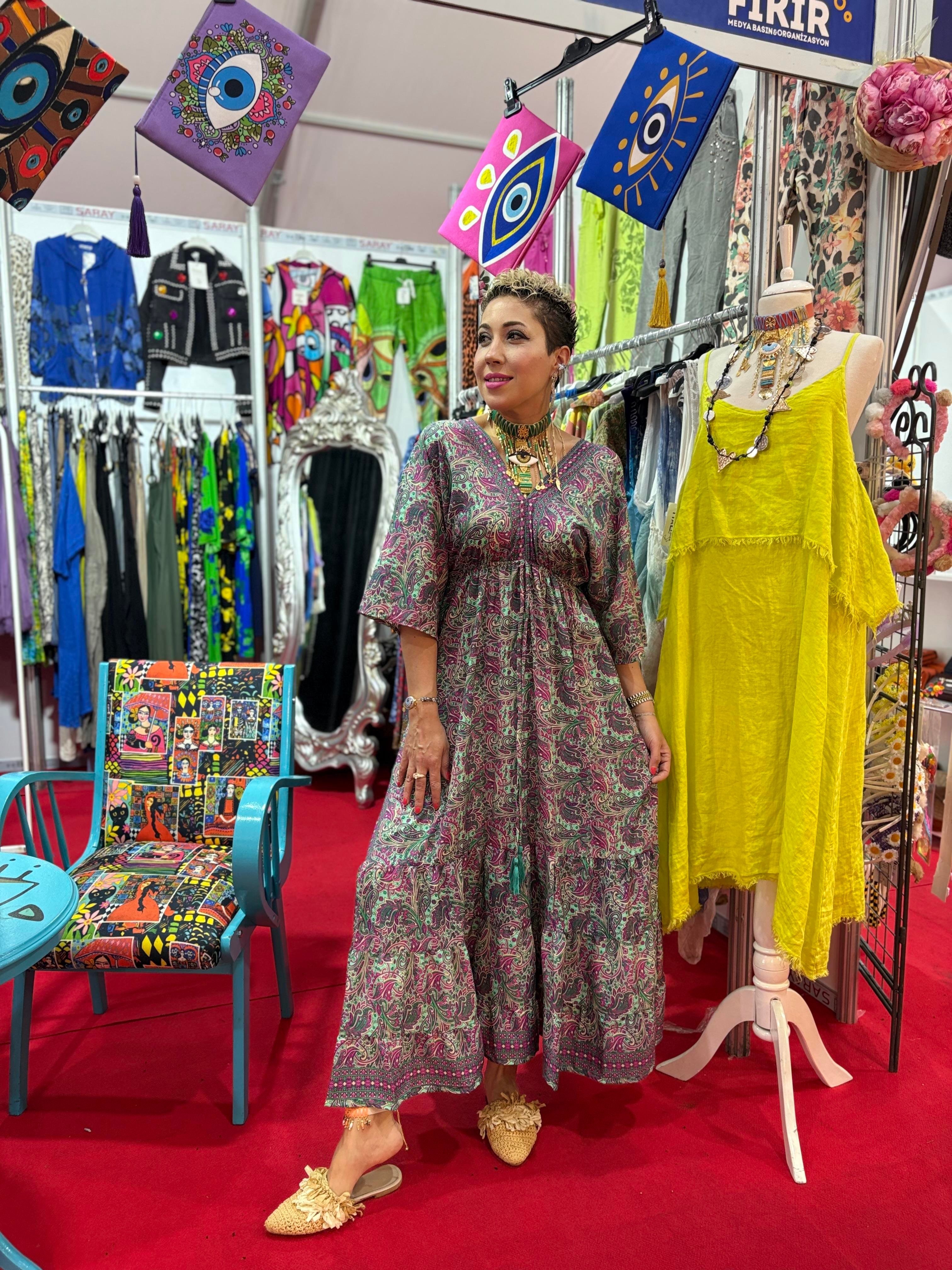 Hint İpeği İthal Elbise 2