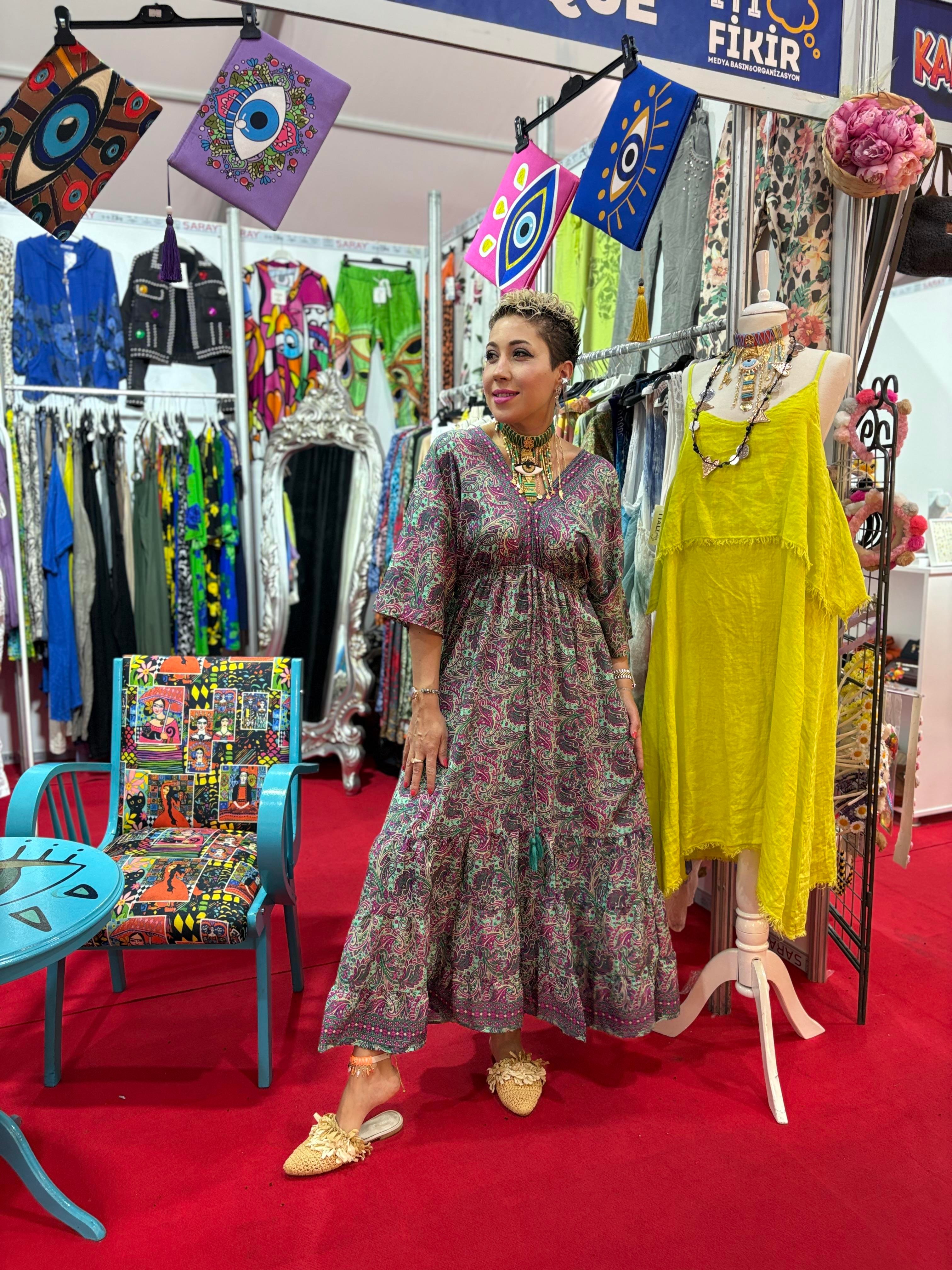 Hint İpeği İthal Elbise 2