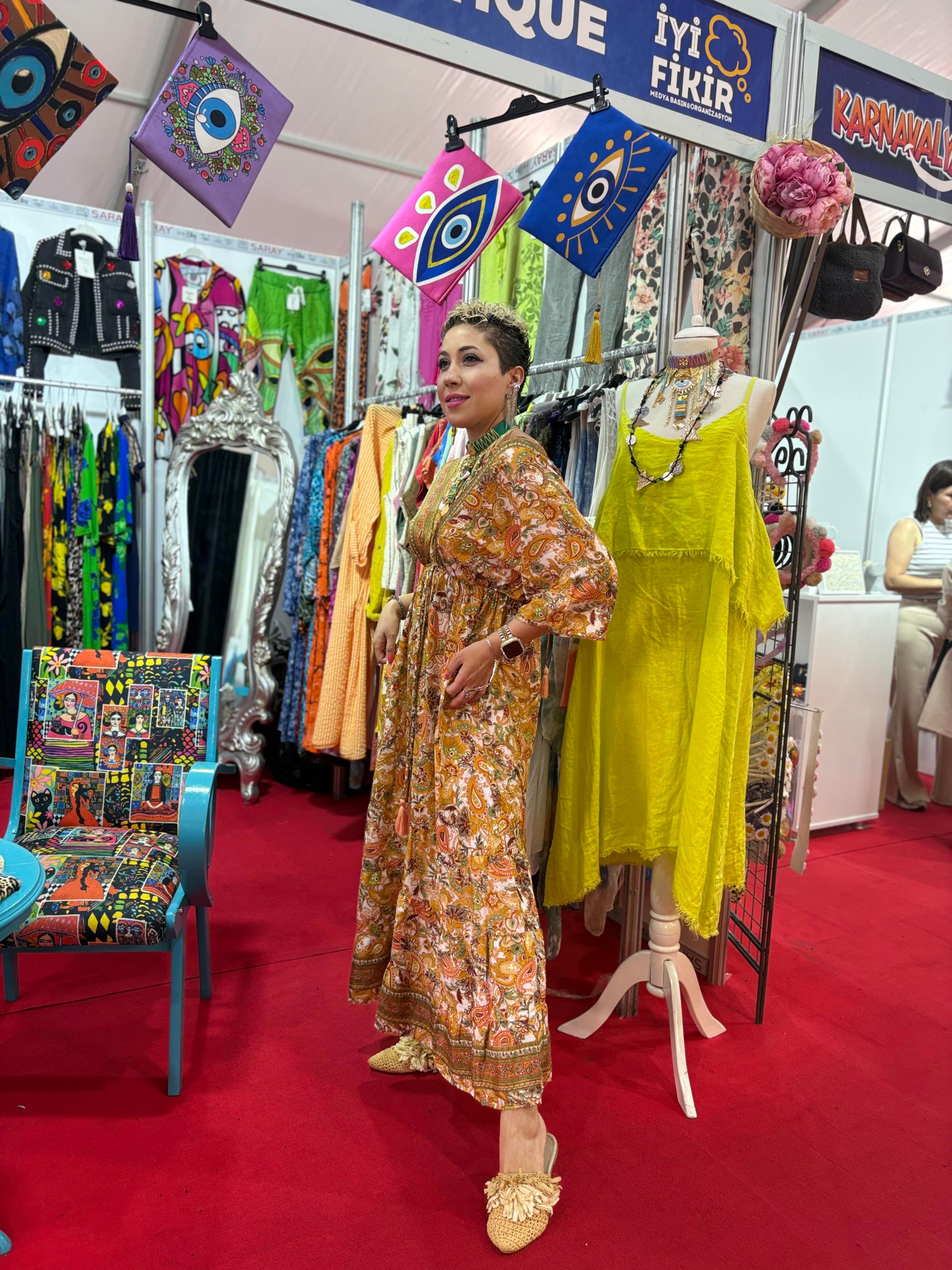 Hint İpeği İthal Elbise 3