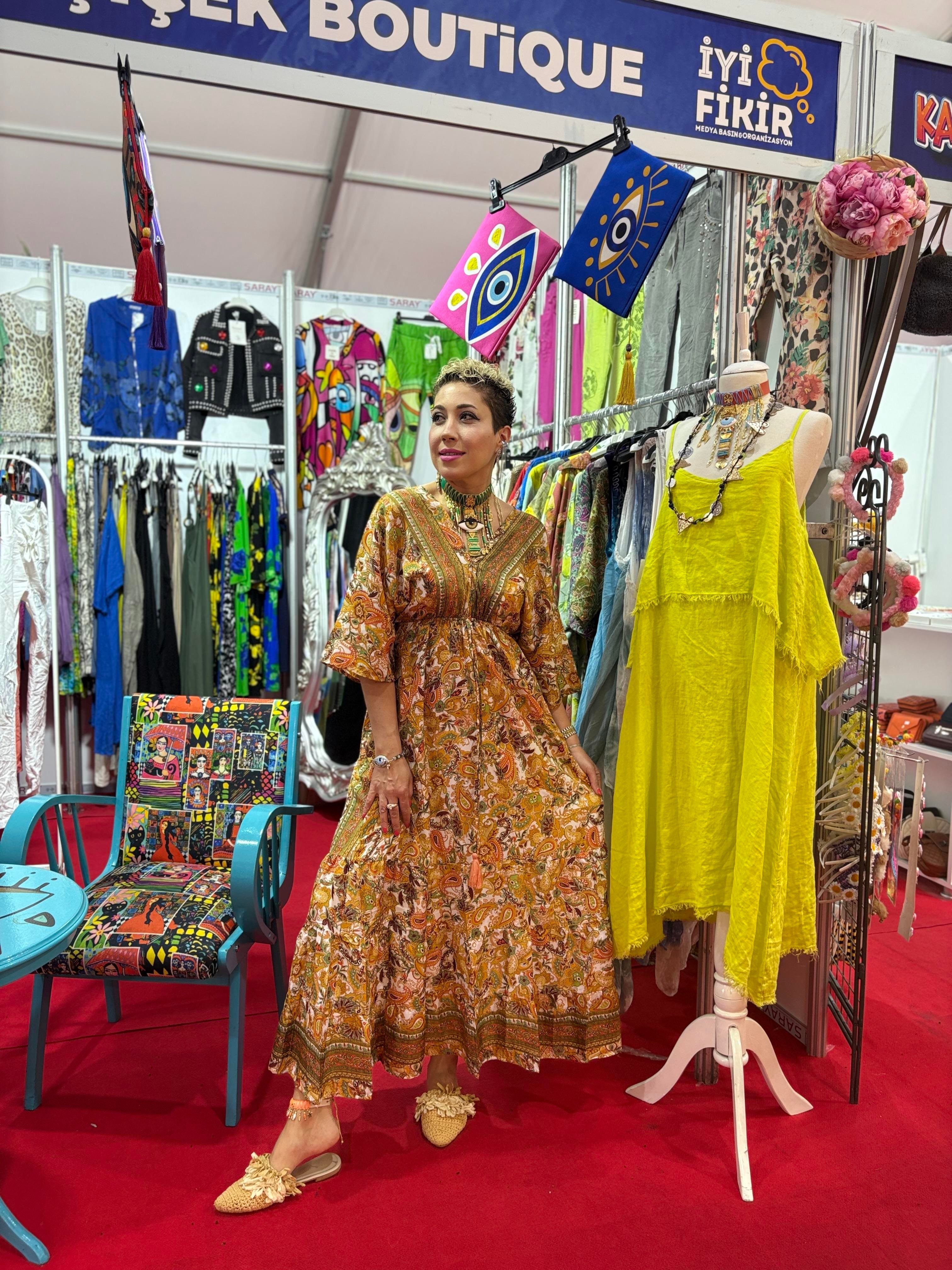 Hint İpeği İthal Elbise 3