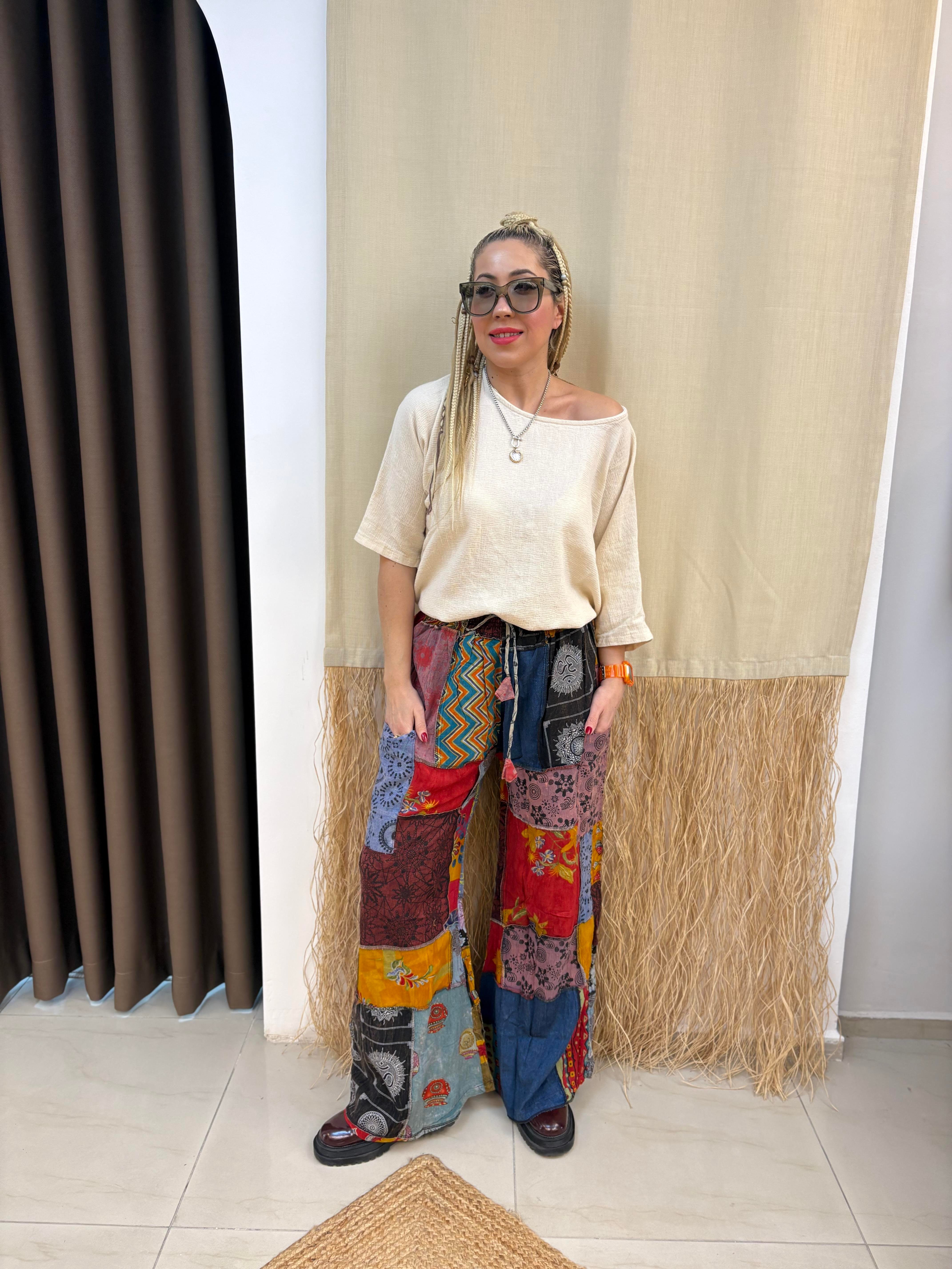 Nepal Patchwork Pantolon