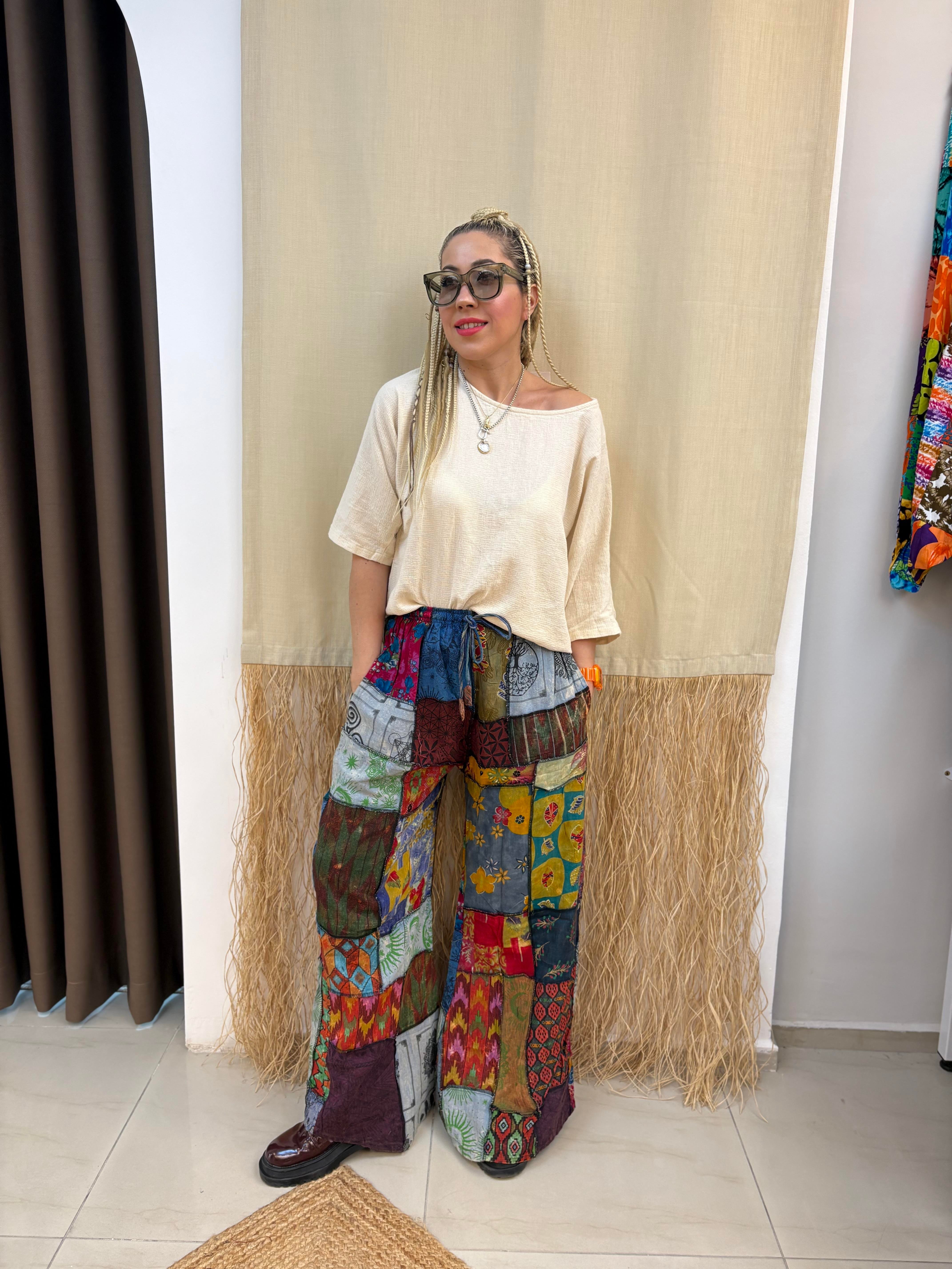 Nepal Patchwork Pantolon