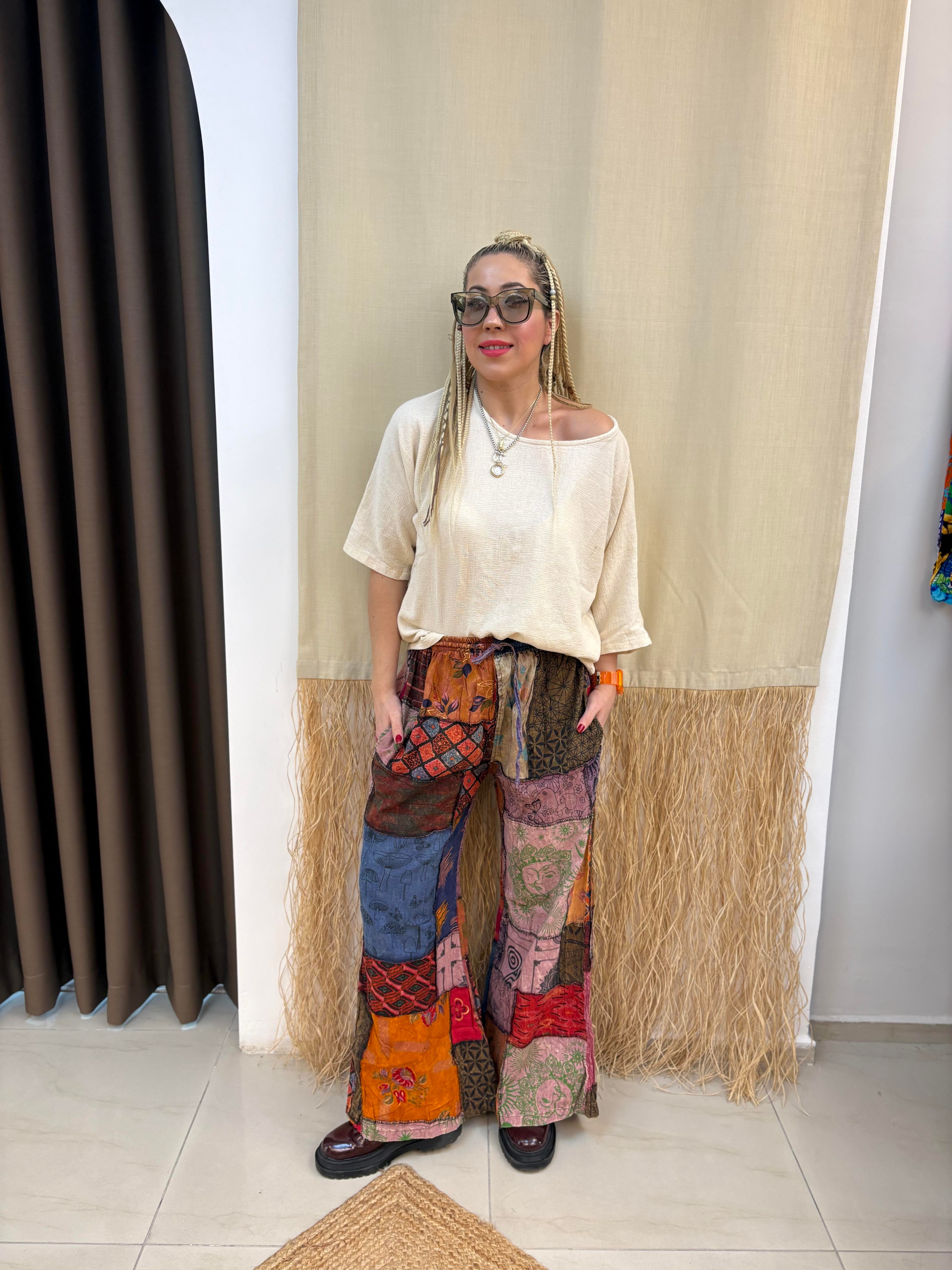 Nepal Patchwork Pantolon