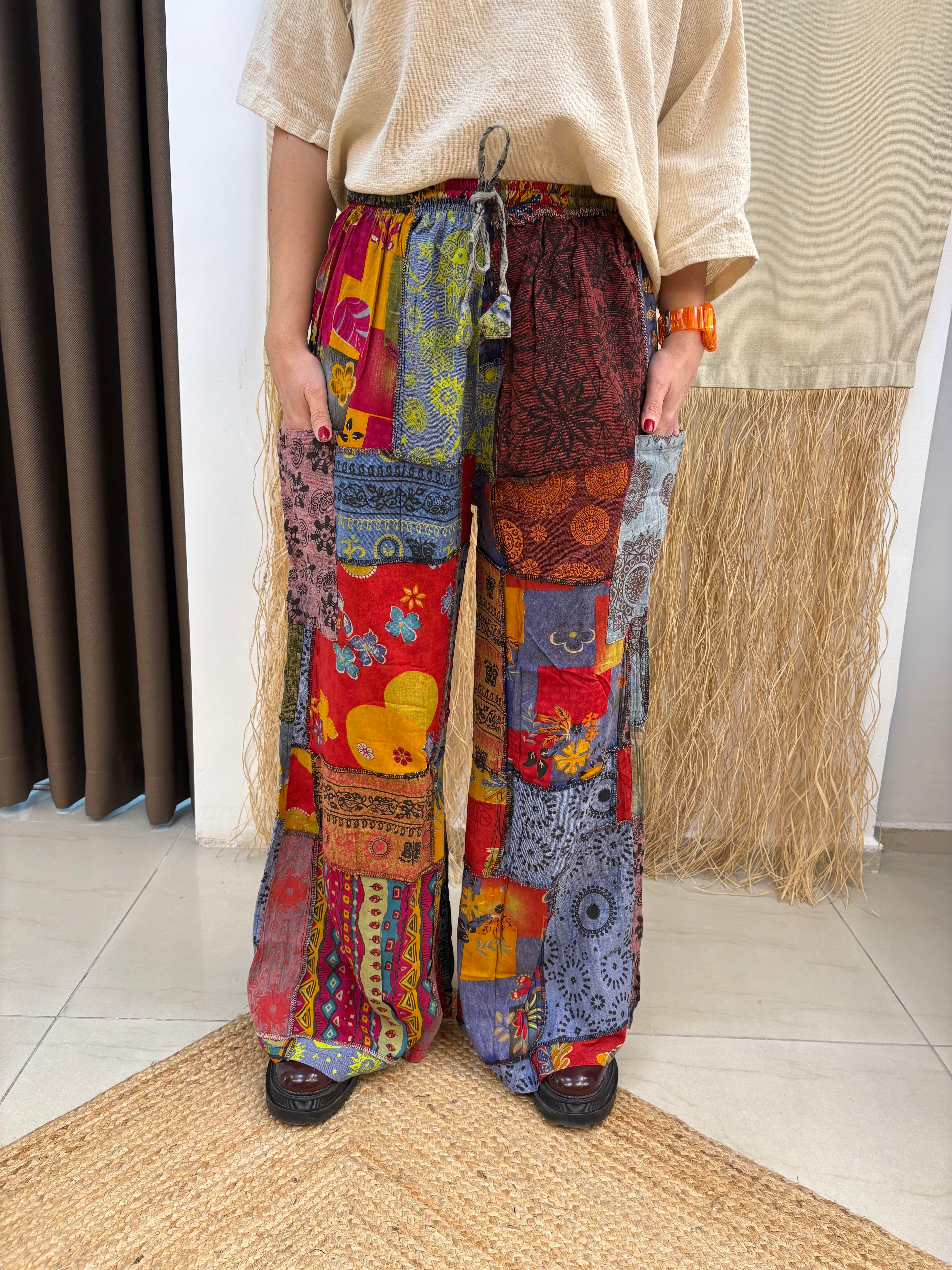 Nepal Patchwork Pantolon