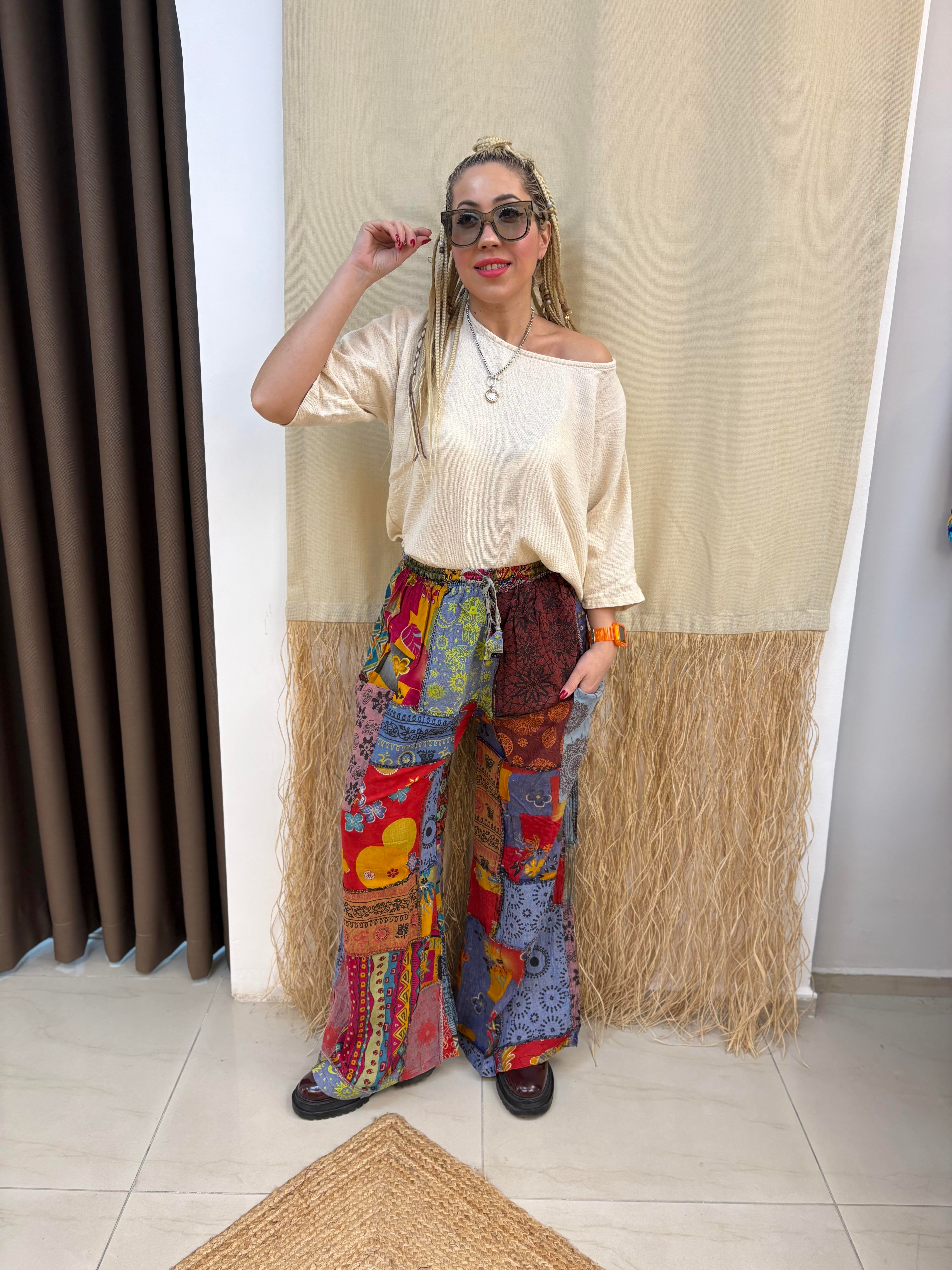 Nepal Patchwork Pantolon