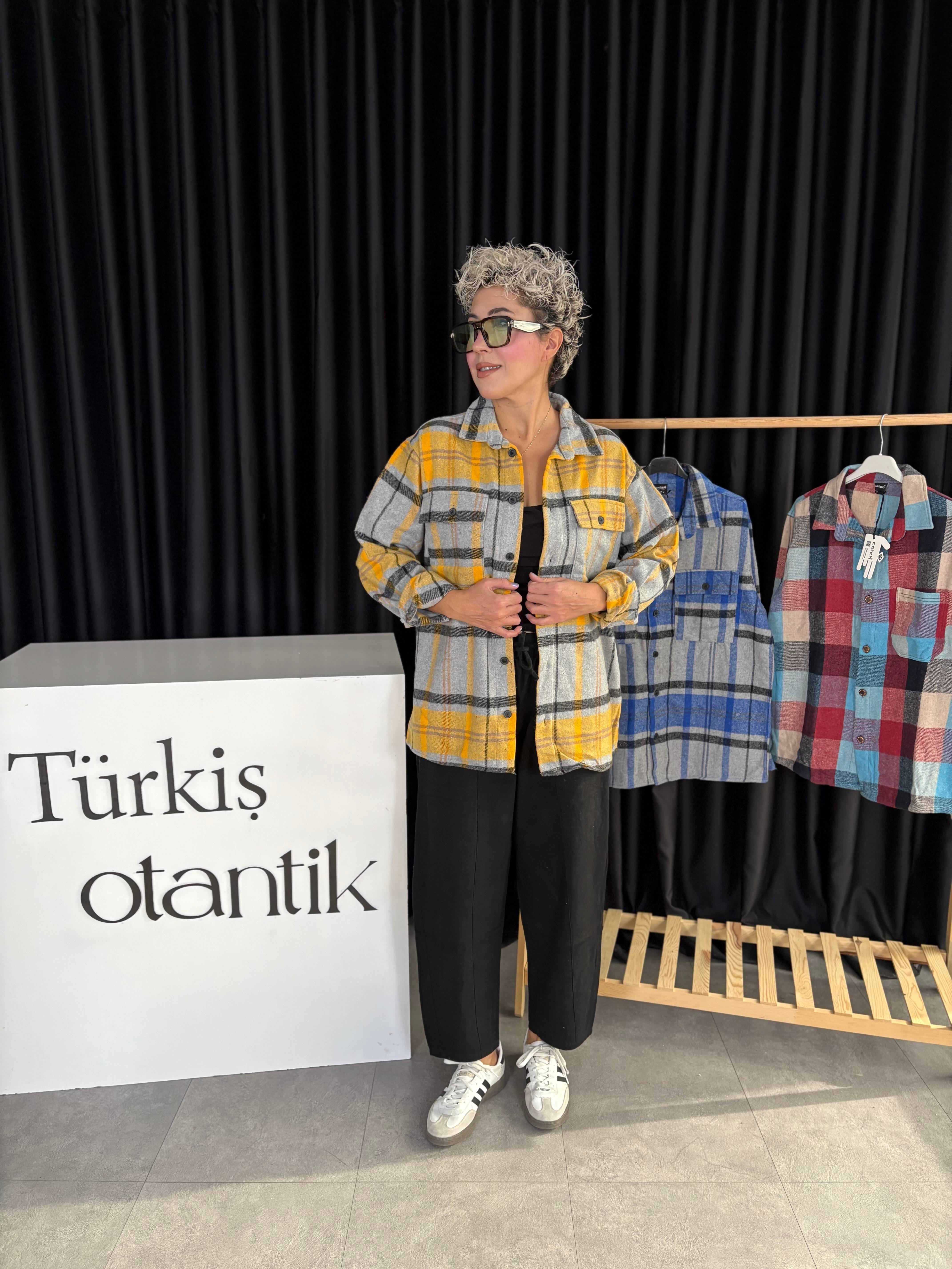 Orjinal Marka Sarı Oduncu Gömlek