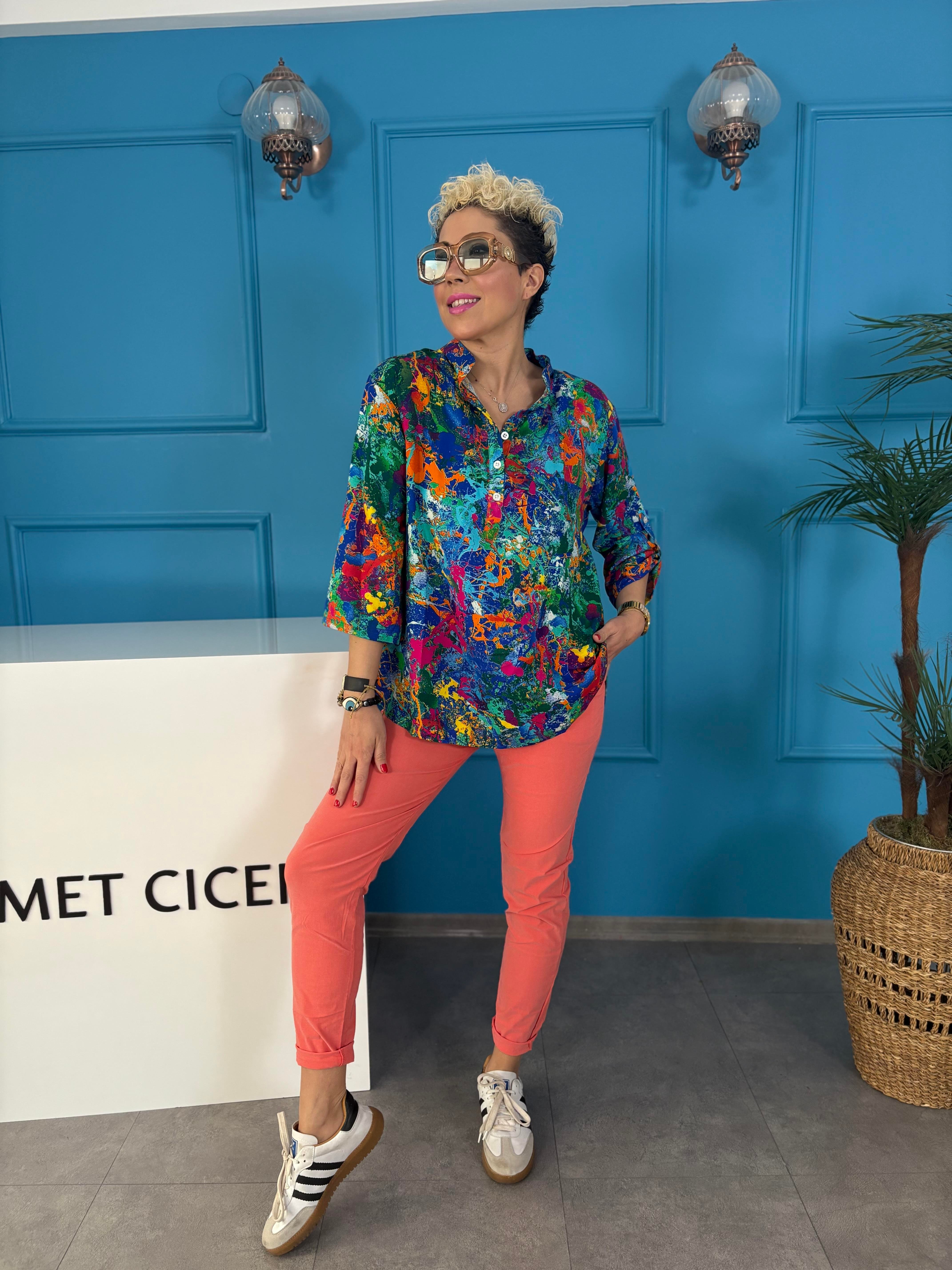 Pamuk Viskon Gömlek 5