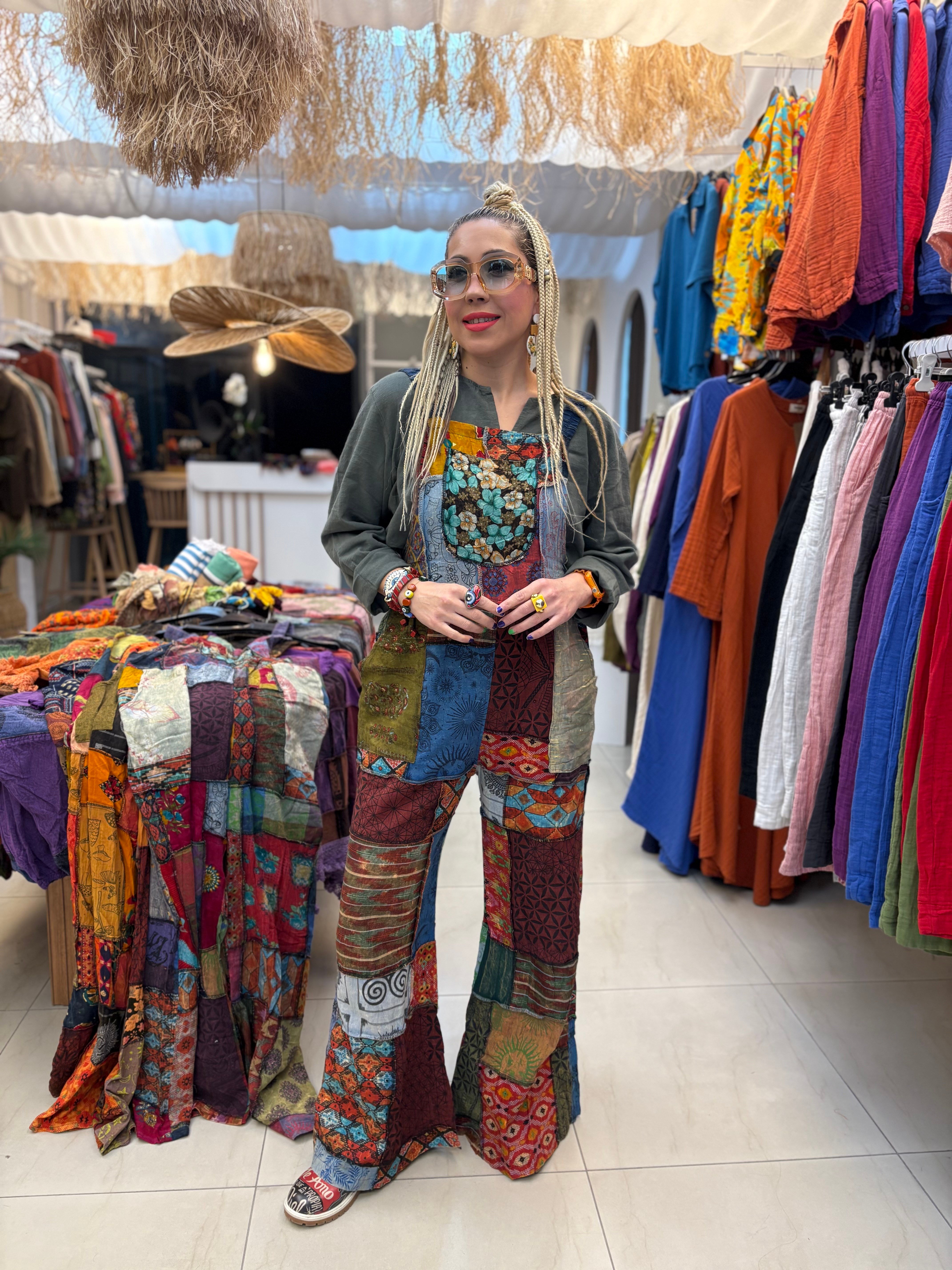 Patchwork Nepal Keten Tulum